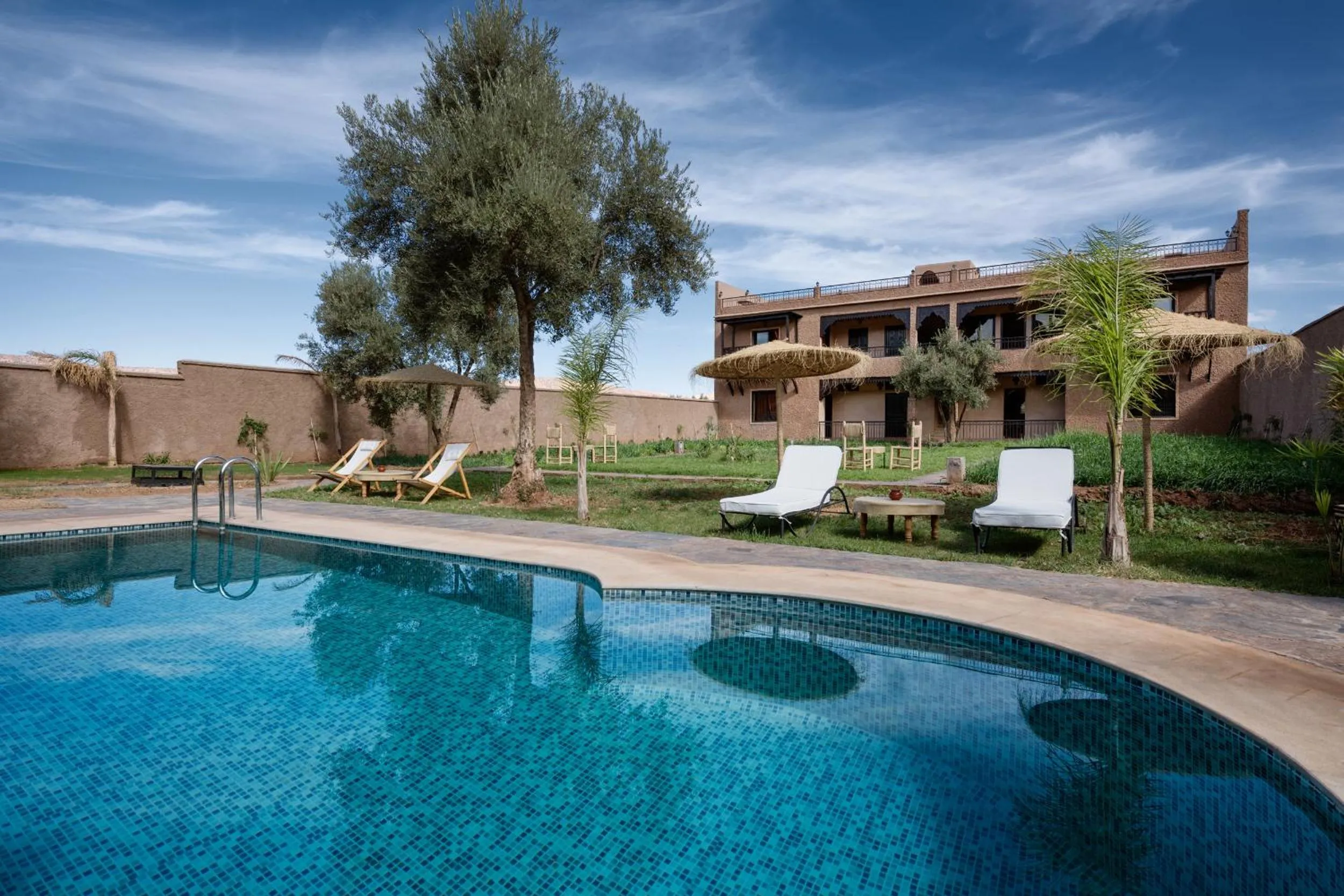 Pool view in Ouirgane Ecolodge