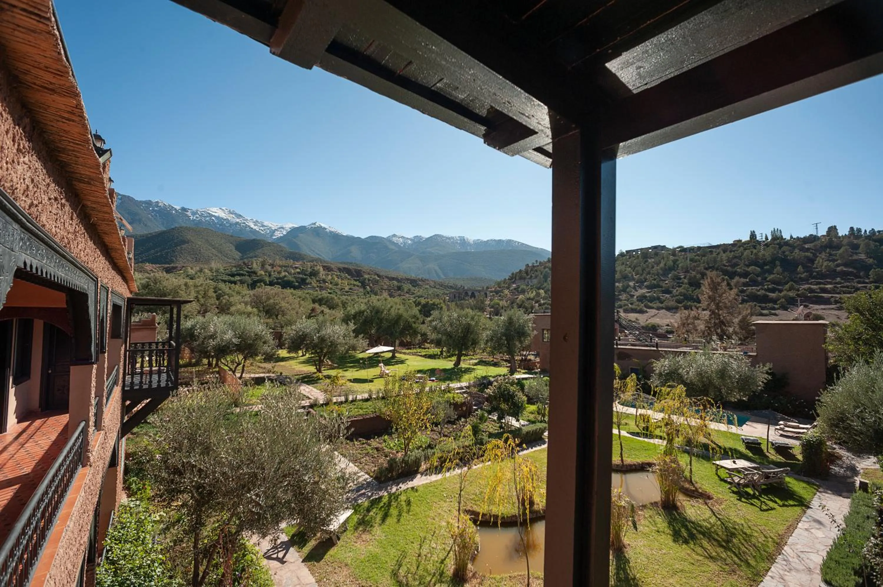 Garden view in Ouirgane Ecolodge