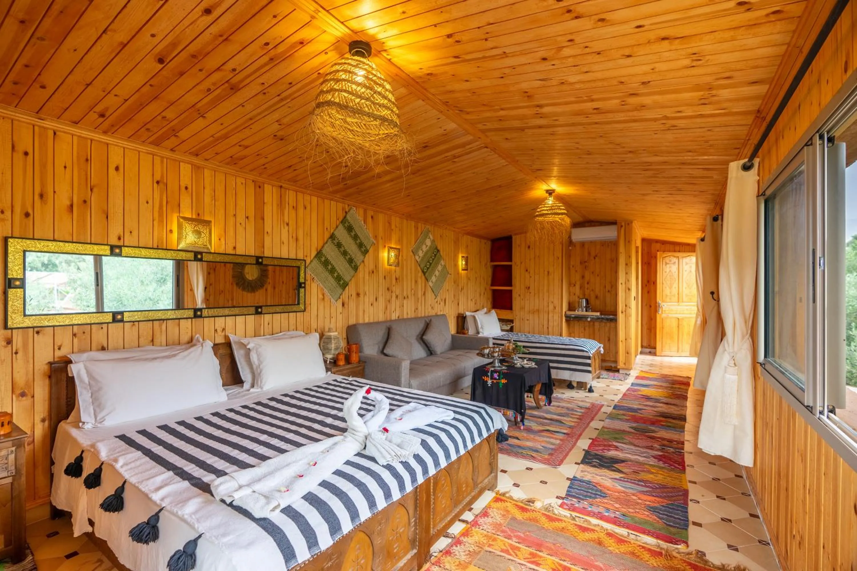 Bed in Ouirgane Ecolodge