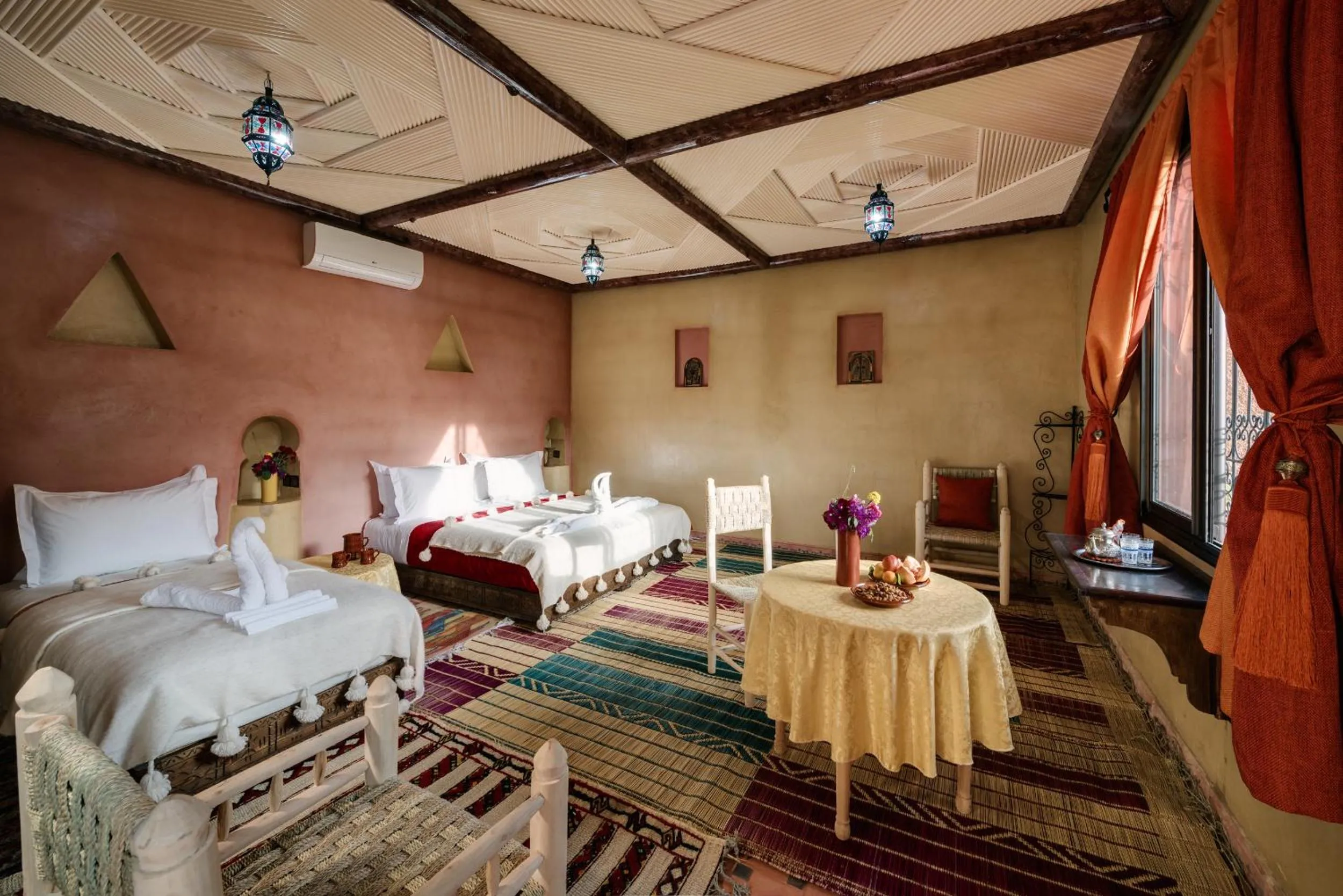 Bed in Ouirgane Ecolodge