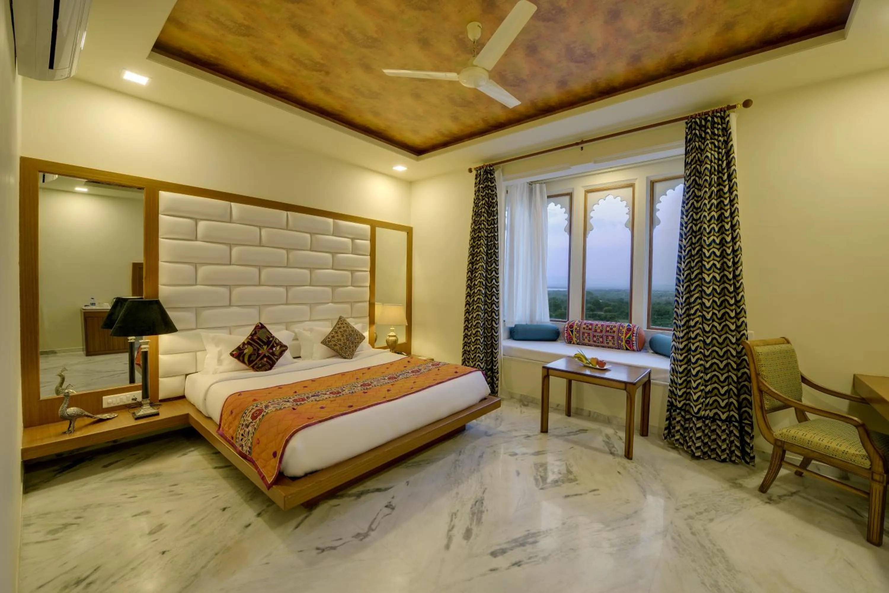 Bedroom, Bed in jüSTa Brij Bhoomi Resort, Nathdwara