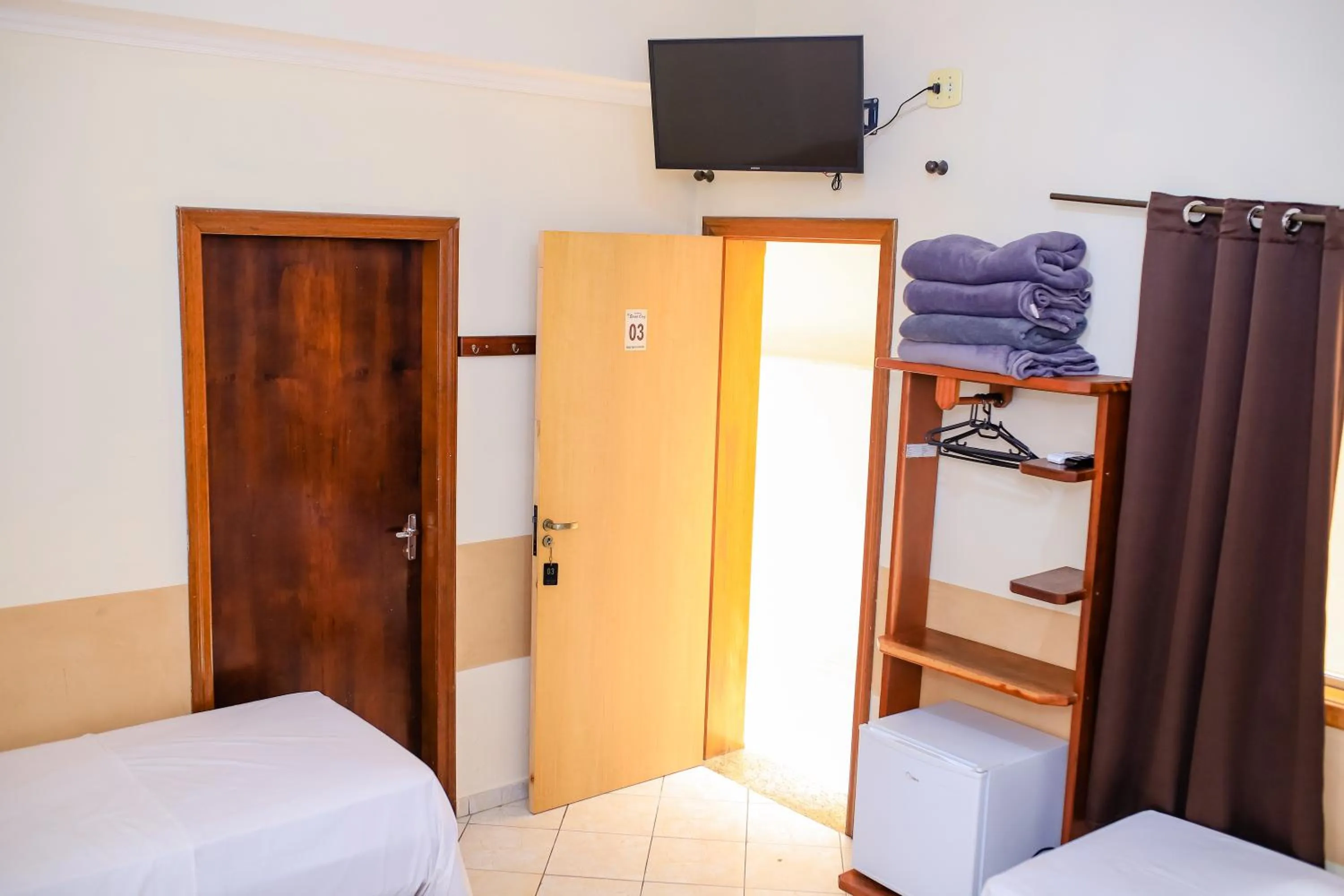 Bedroom, Bed in Pousada Santa Cruz