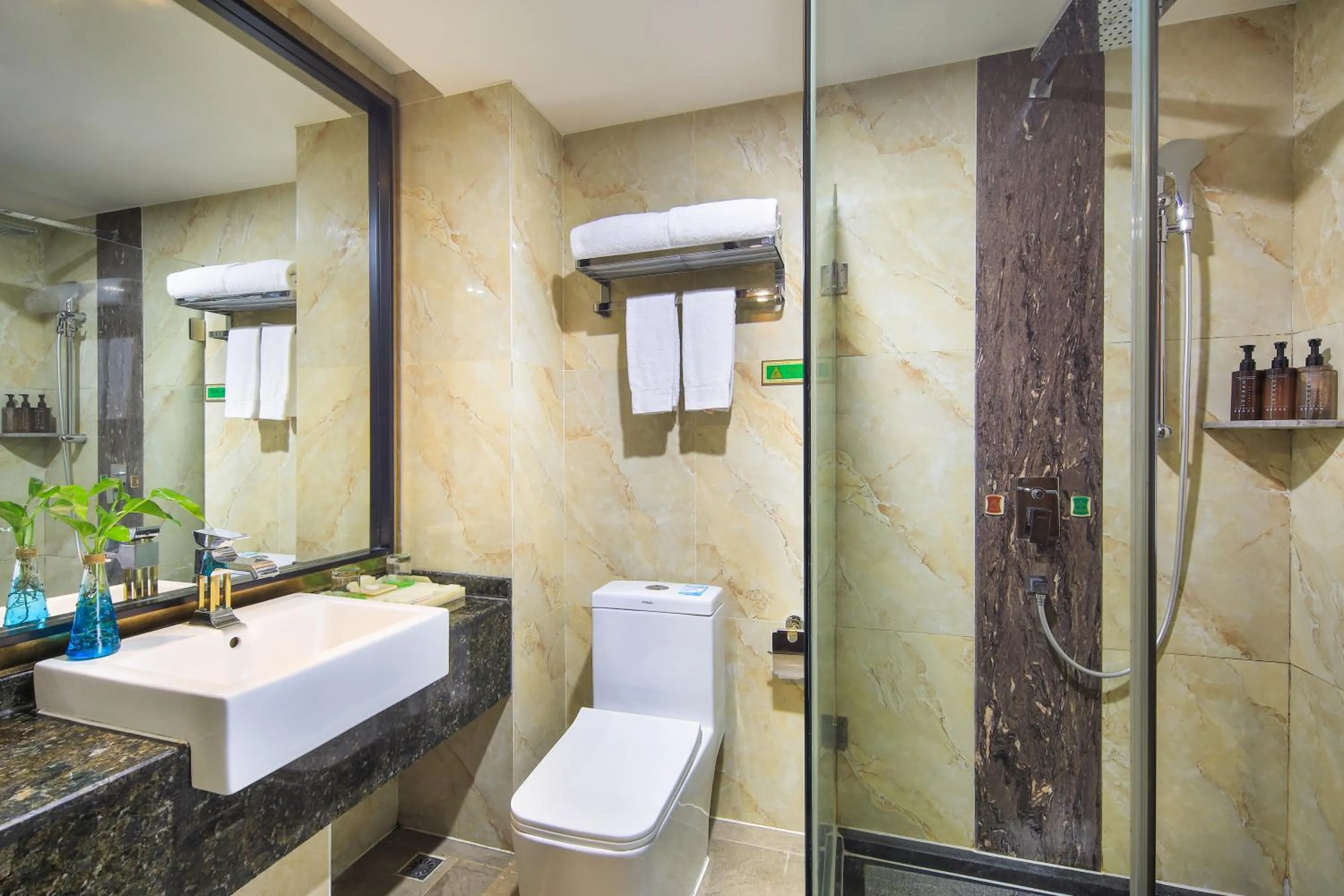 Toilet in Venus Royal Hotel Guilin Elephant Trunk Hill & Sun and Moon Twin Towers Branch