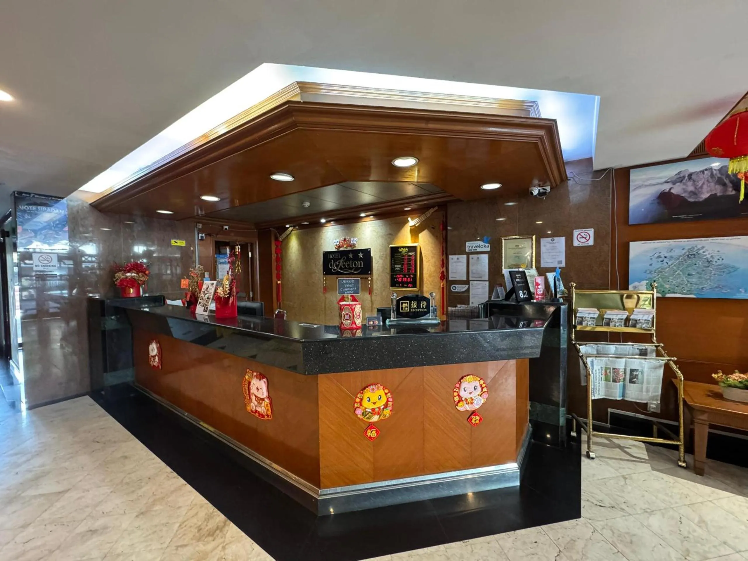 Lobby or reception in Hotel Deleeton