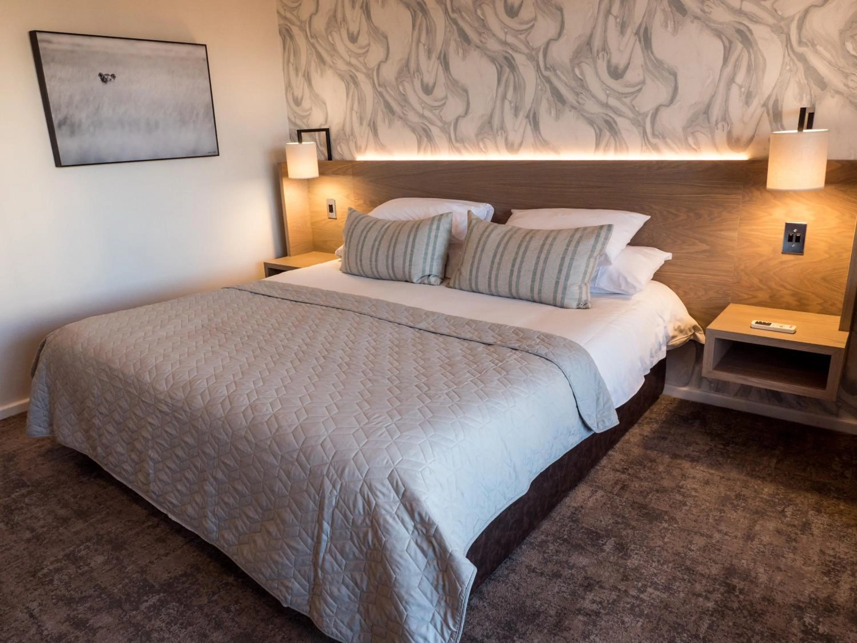 Bed in The Kelway Hotel