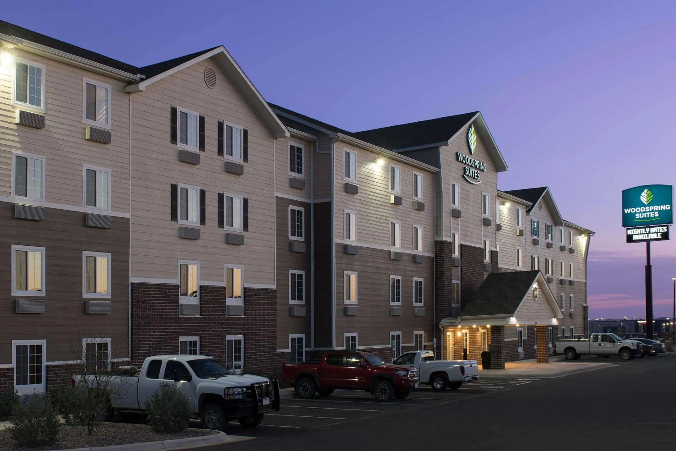 Property building in WoodSpring Suites San Angelo