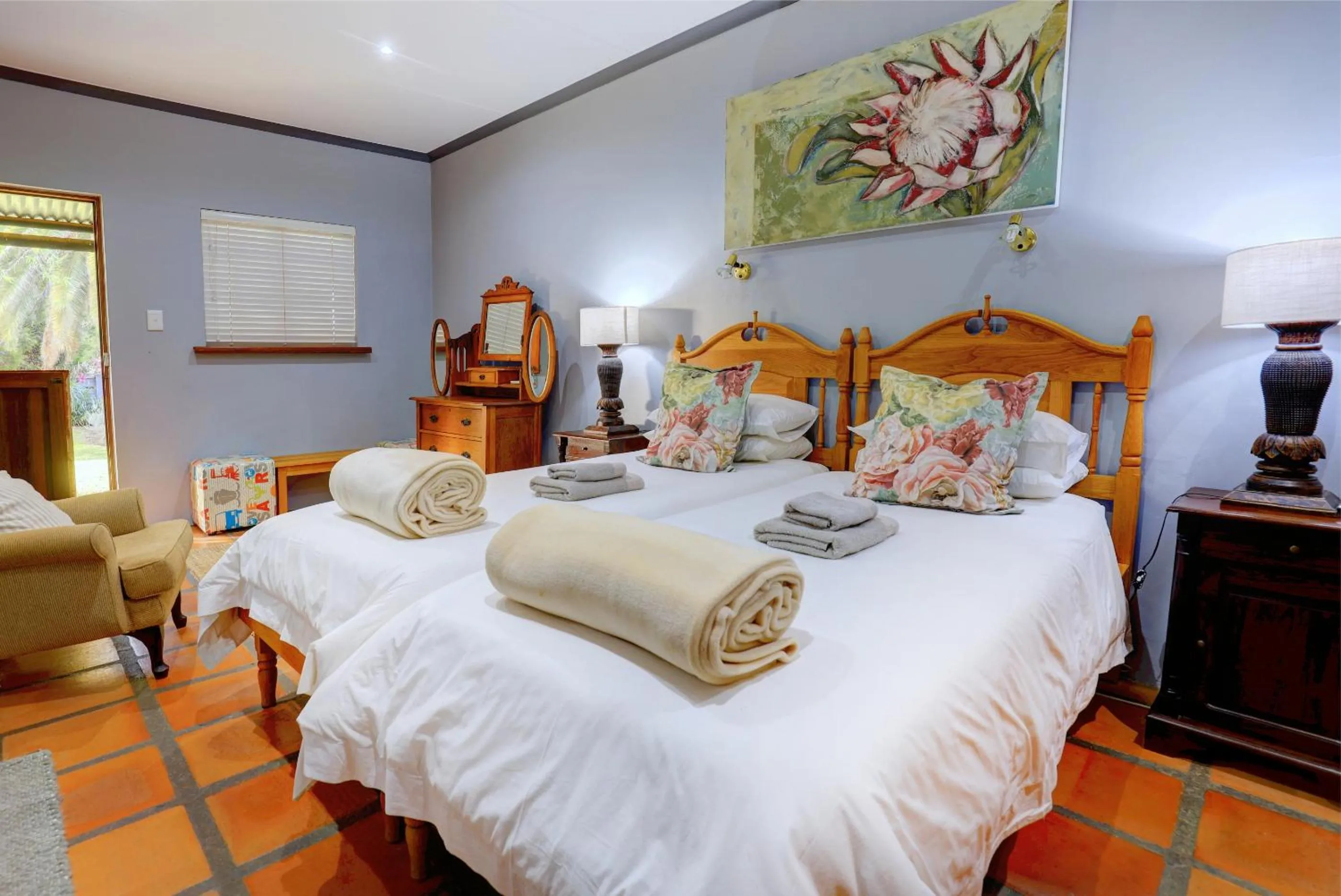Bed in Thylitshia Villa Country Guest House