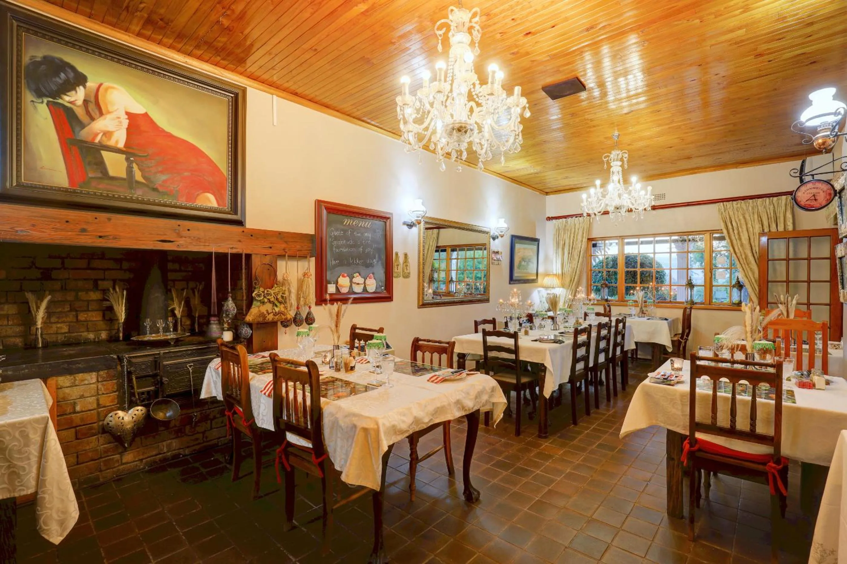 Restaurant/places to eat in Thylitshia Villa Country Guest House