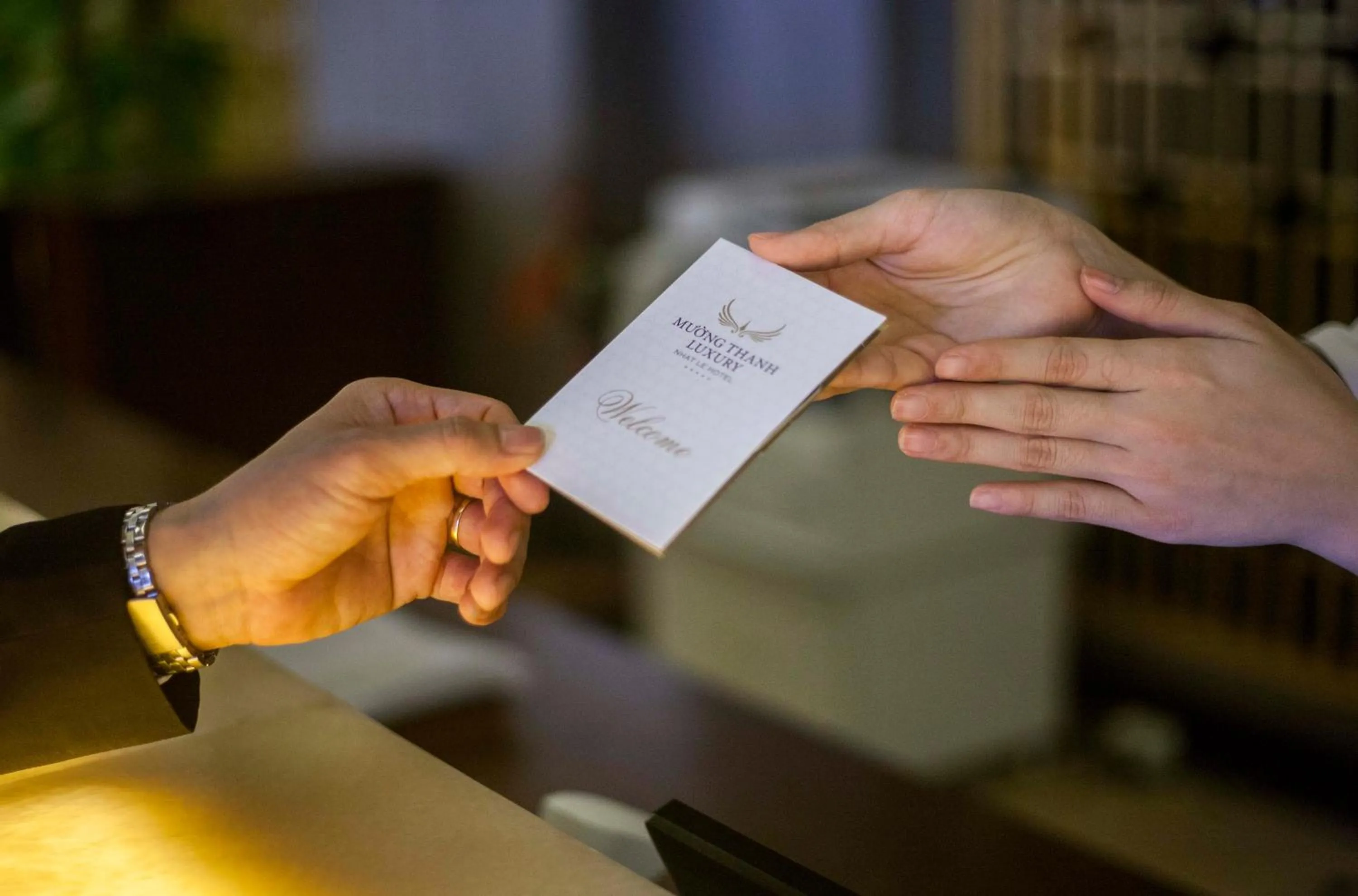 Lobby or reception in Muong Thanh Luxury Nhat Le Hotel