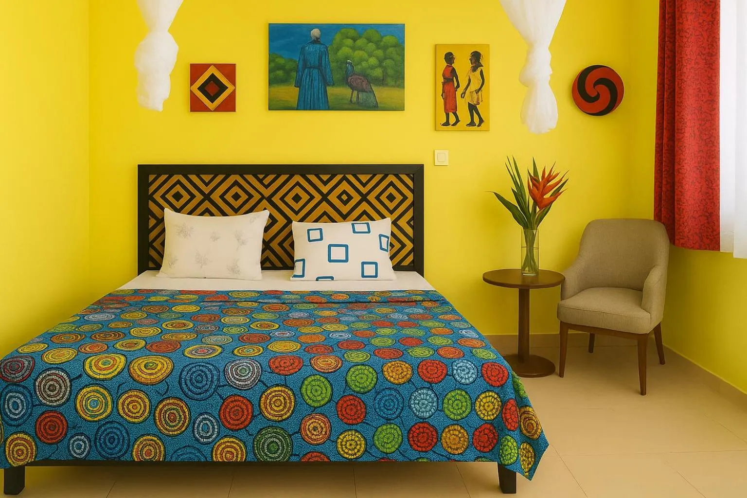 Bed in Yambi Guesthouse