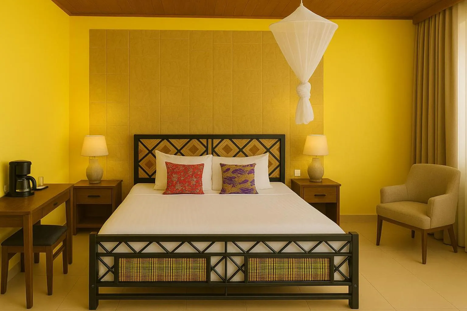 Bed in Yambi Guesthouse