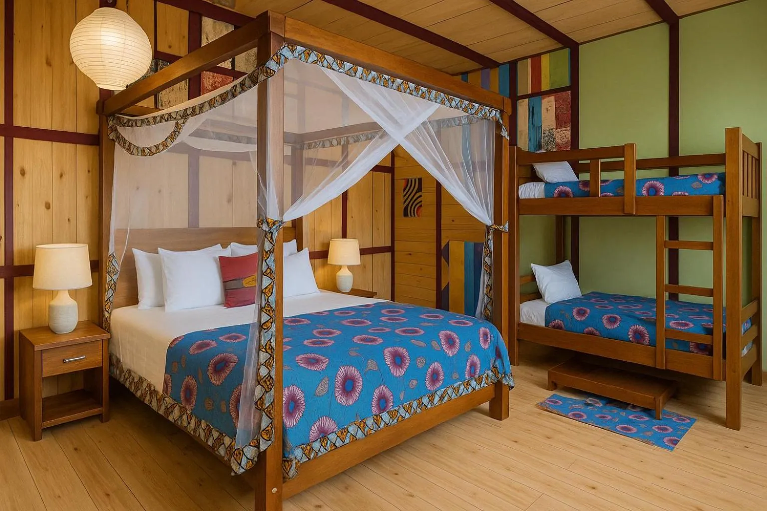 Bed in Yambi Guesthouse