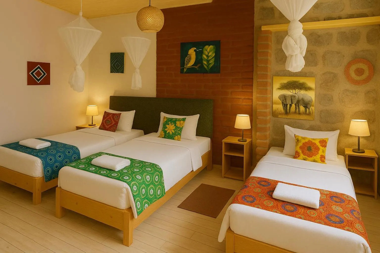 View (from property/room), Bed in Yambi Guesthouse