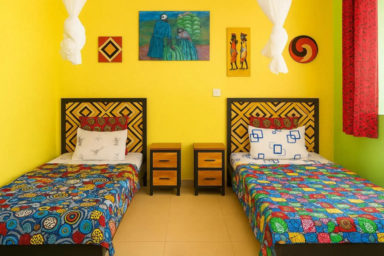 Twin Room with Shared Bathroom in Yambi Guesthouse Twin Room with Shared Bathroom in Yambi Guesthouse