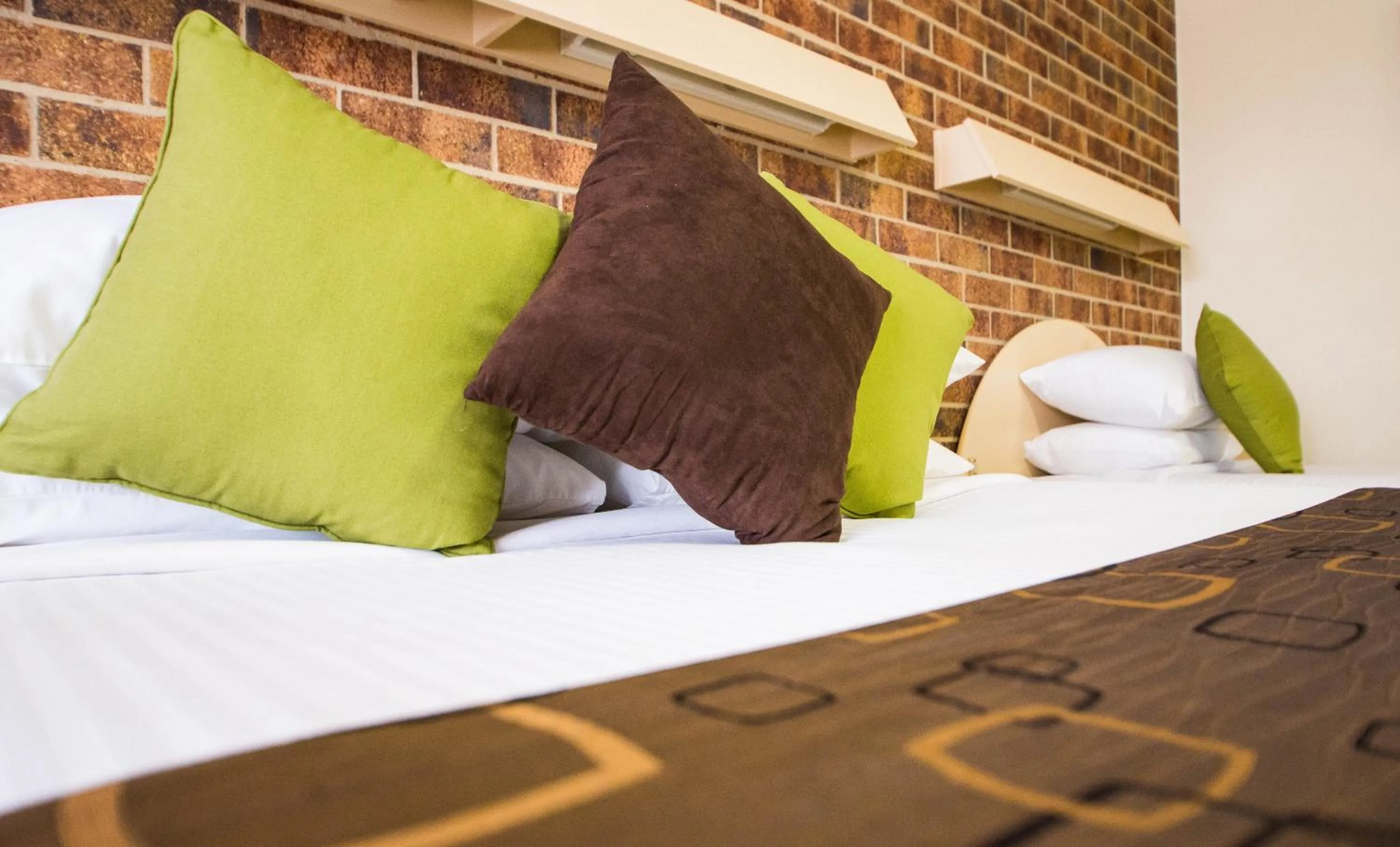 Decorative detail, Bed in A Line Motel