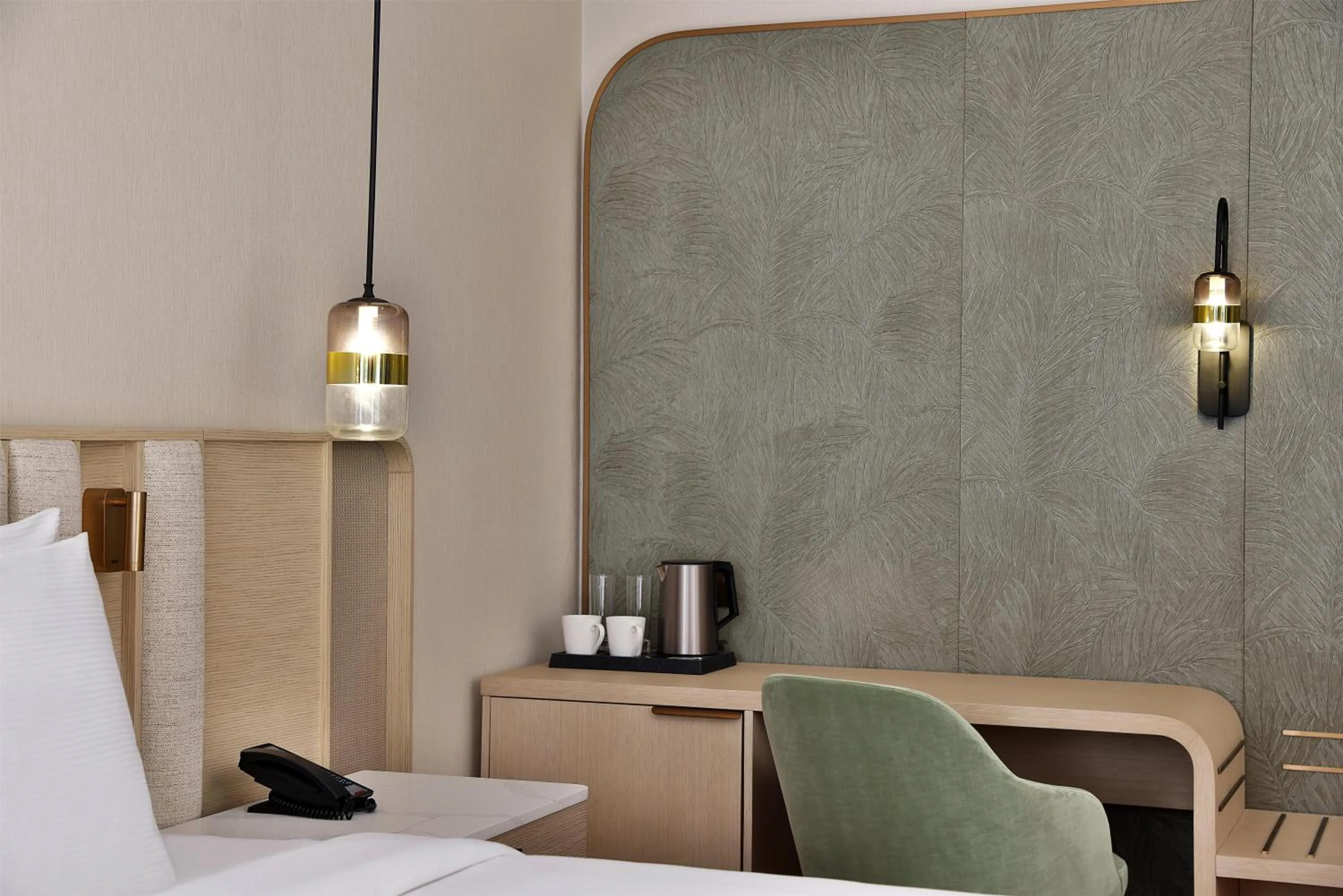 Bedroom, Bed in Diyar Ajwa, Tapestry Collection By Hilton