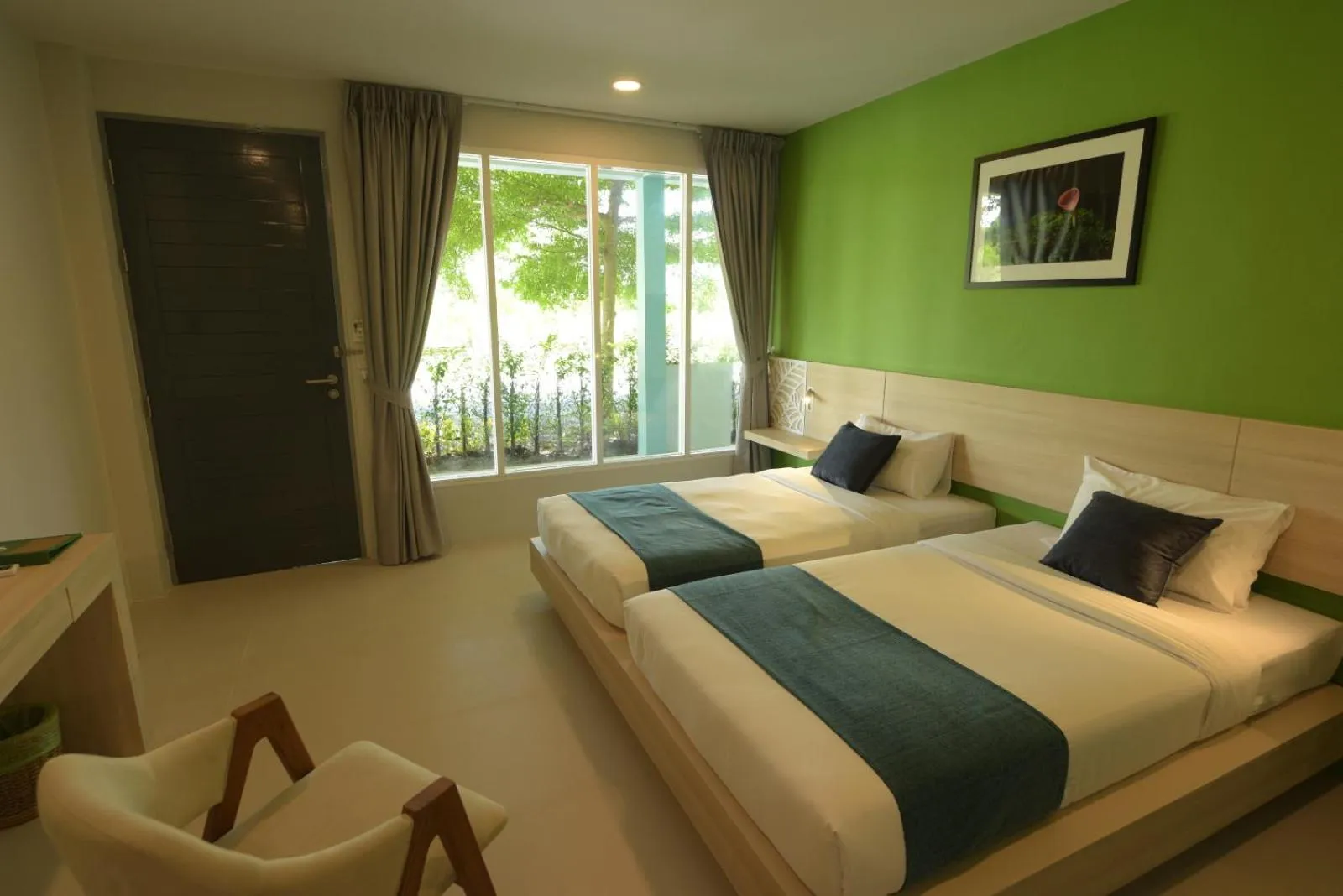 Bed in The Touch Green Naiyang Hotel & Fitness