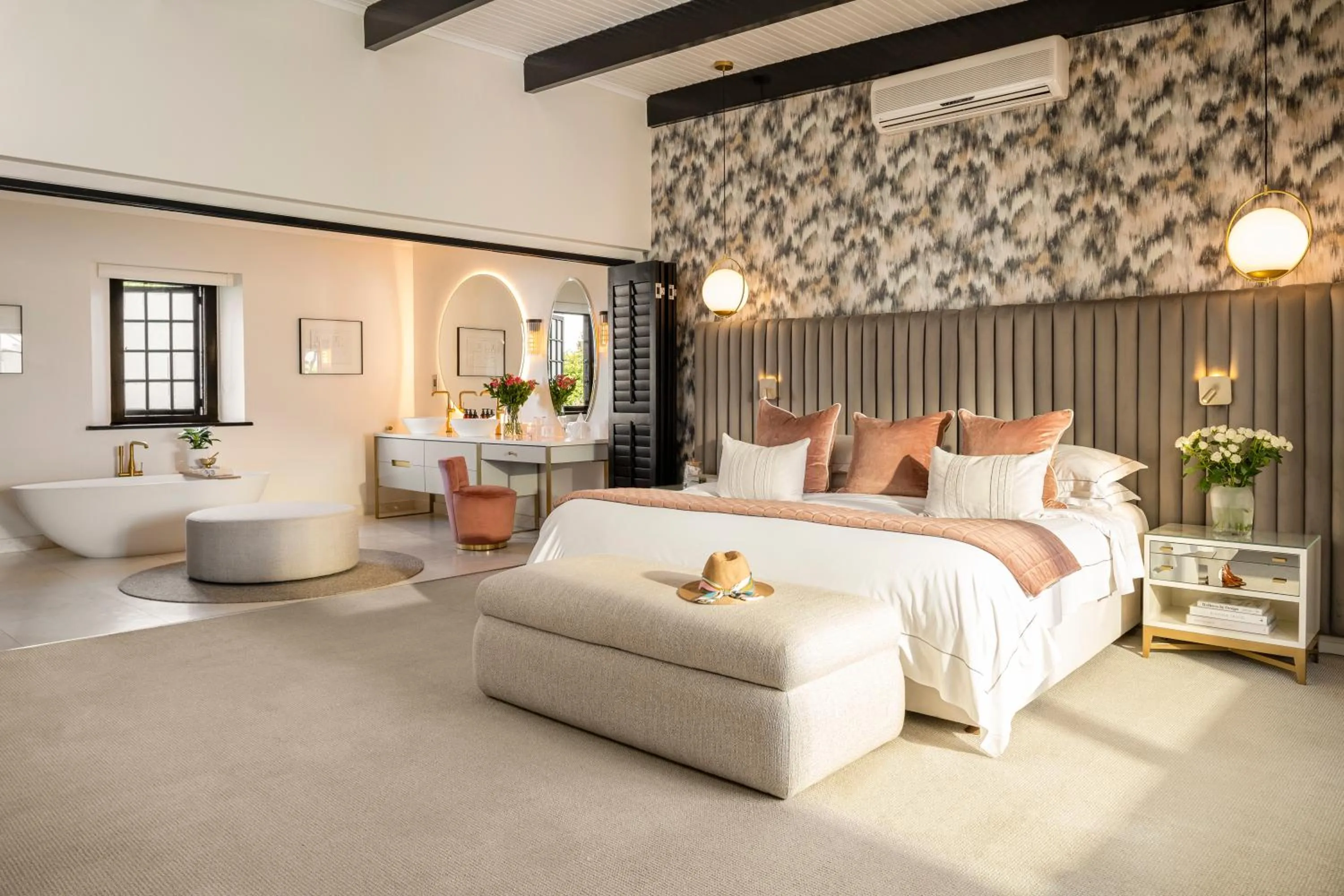 Bathroom, Bed in Steenberg Hotel & Spa