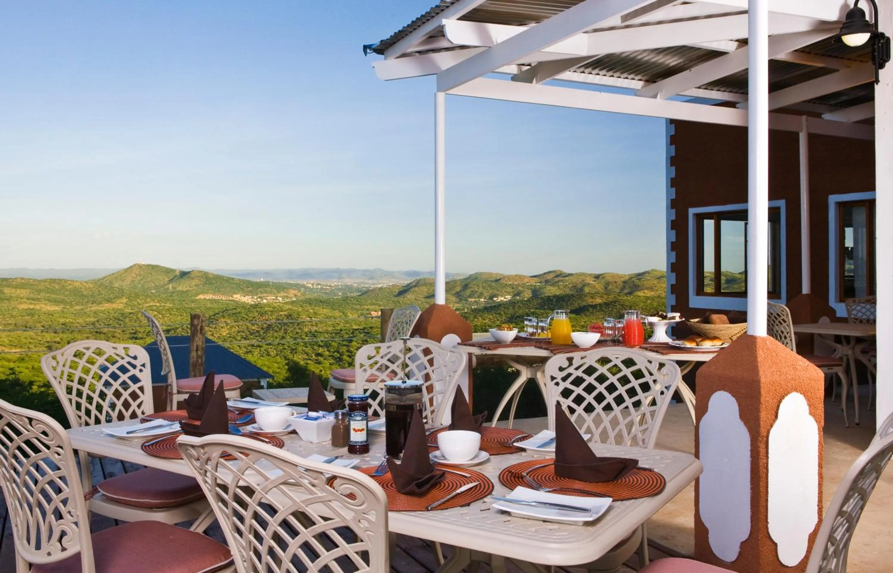 Patio in River Crossing Lodge