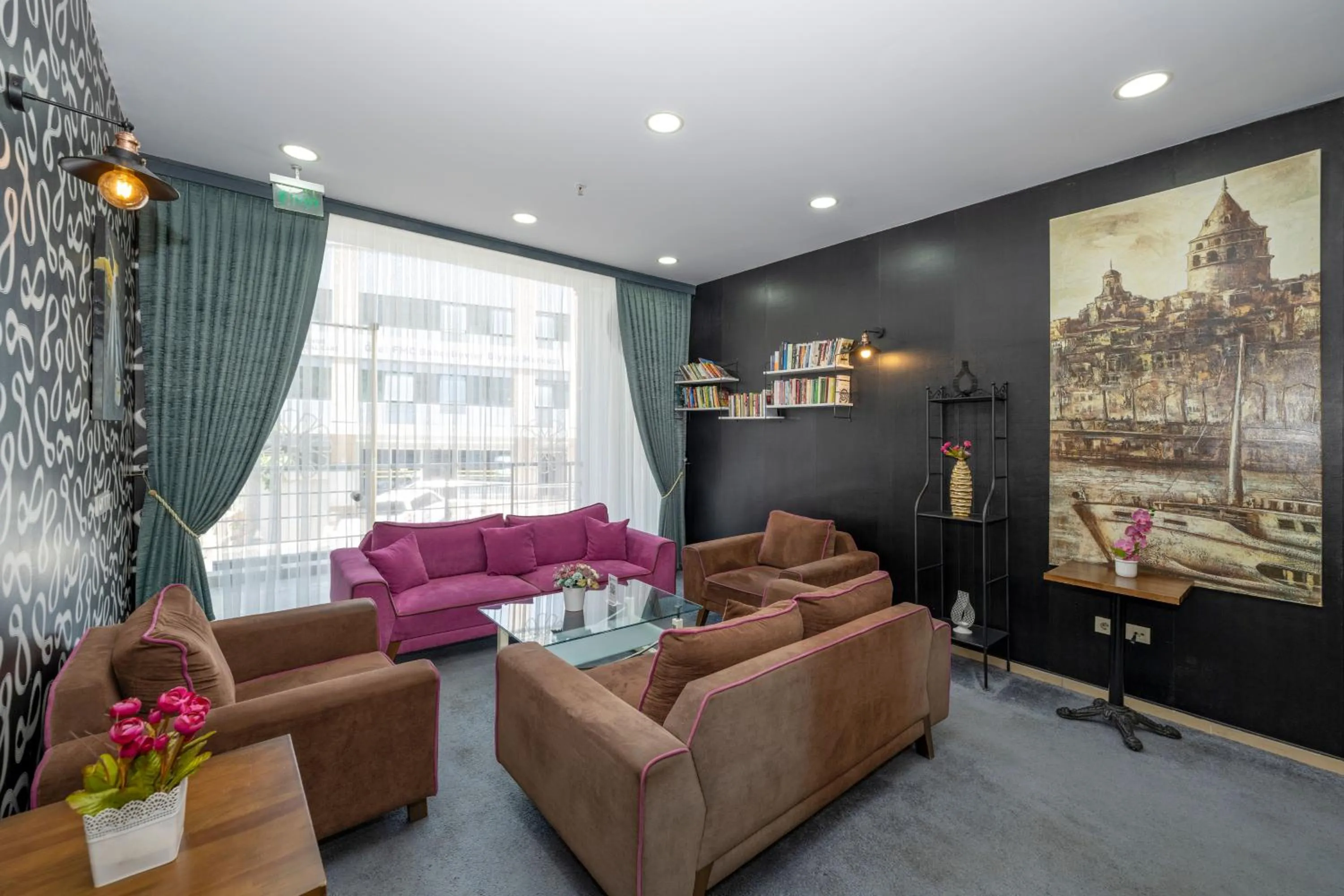 Library, Seating Area in Interstellar Hotel