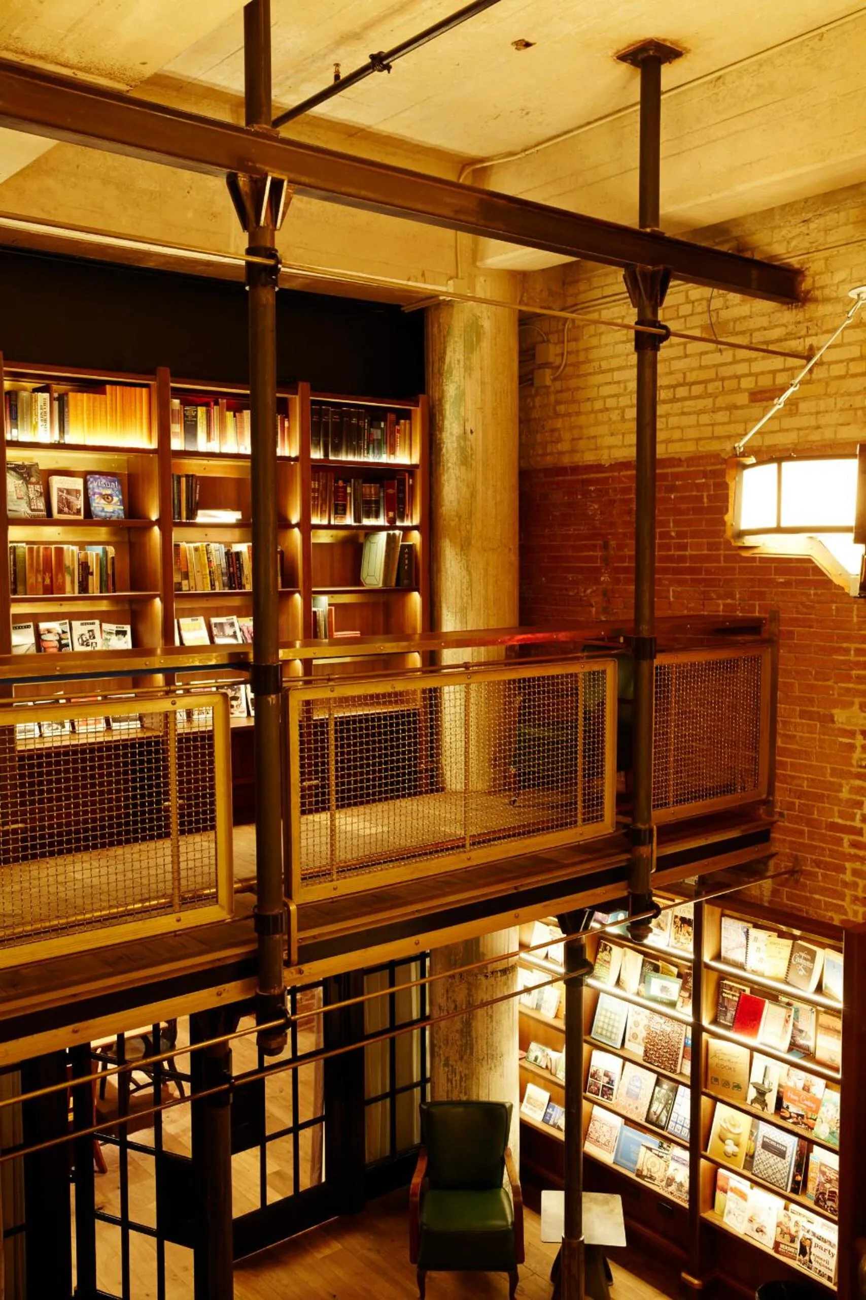 Library in Hotel Emma at Pearl on the Riverwalk