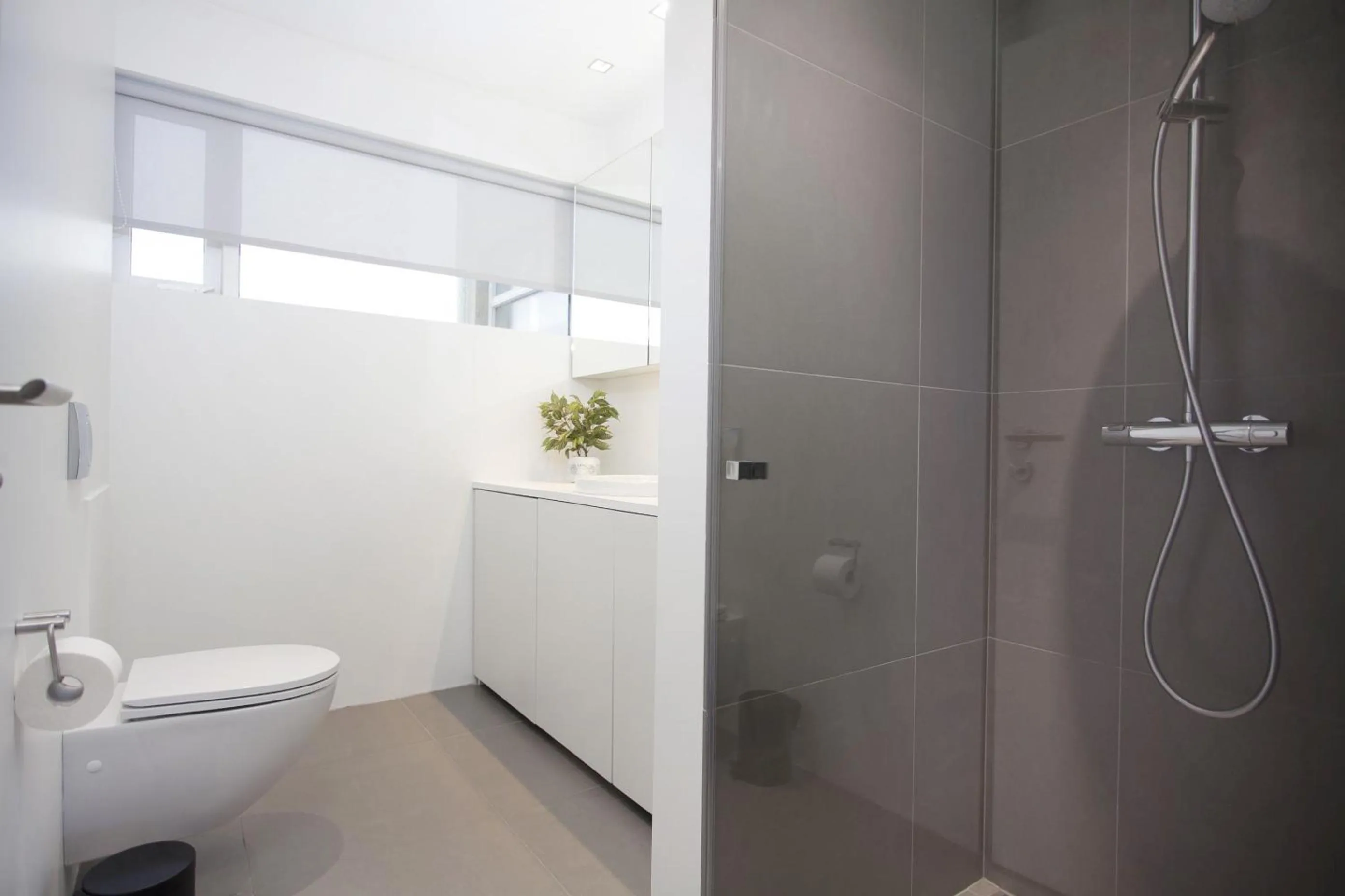 Shower in Blue Luxury Apartments