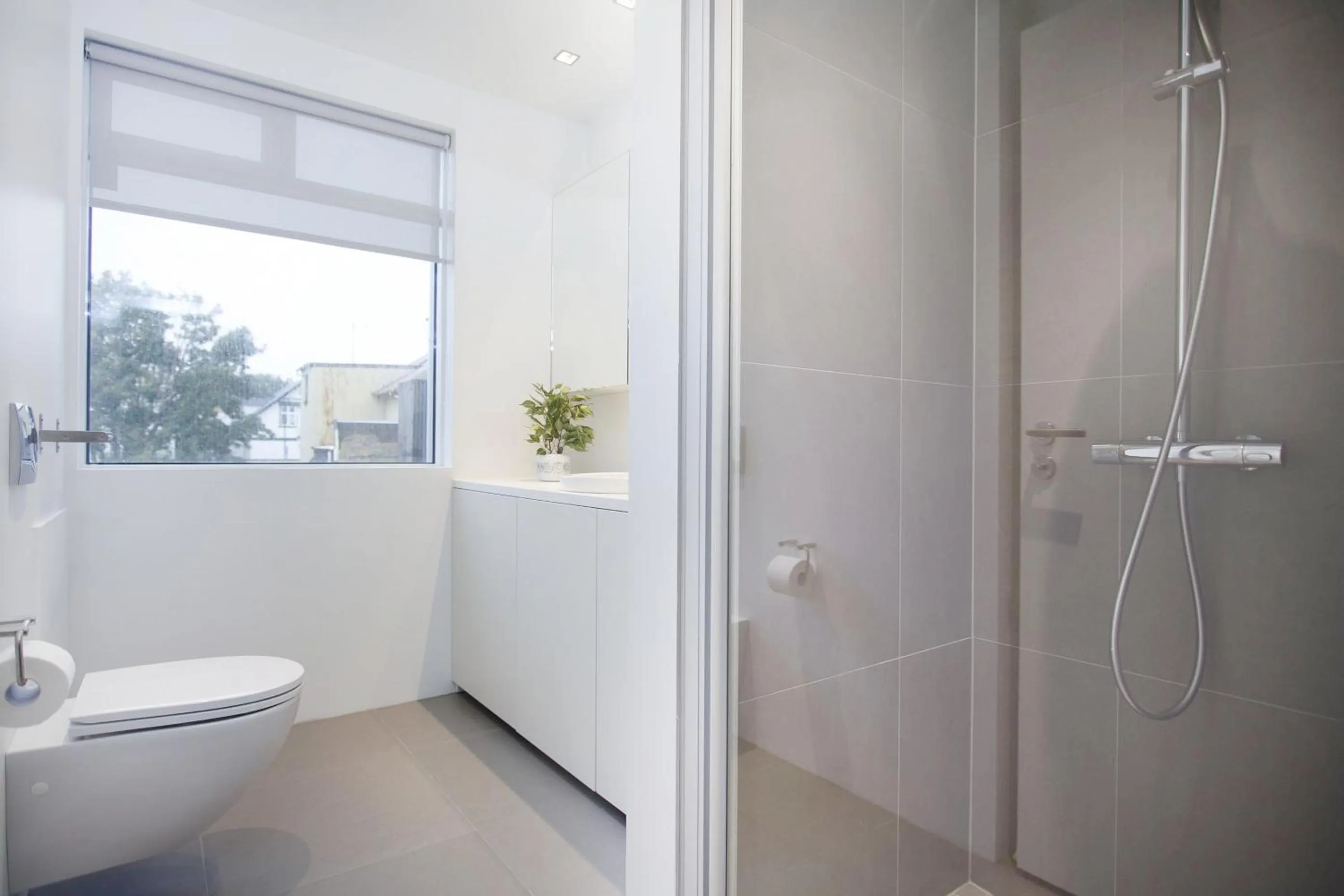 Shower in Blue Luxury Apartments