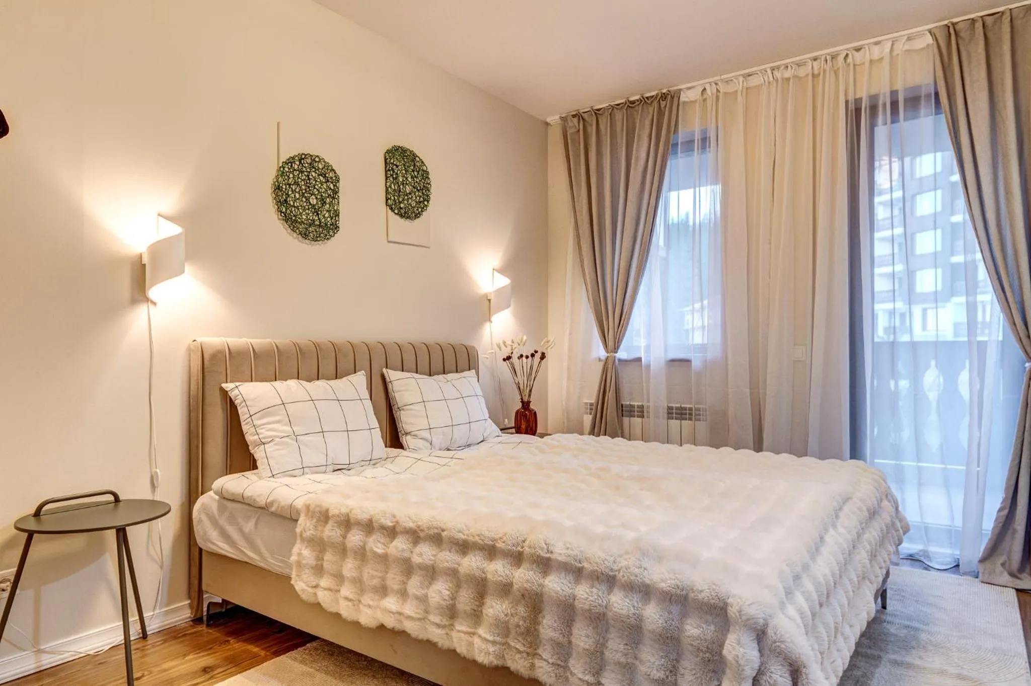 Bed in Grand Resort Pamporovo Apartments