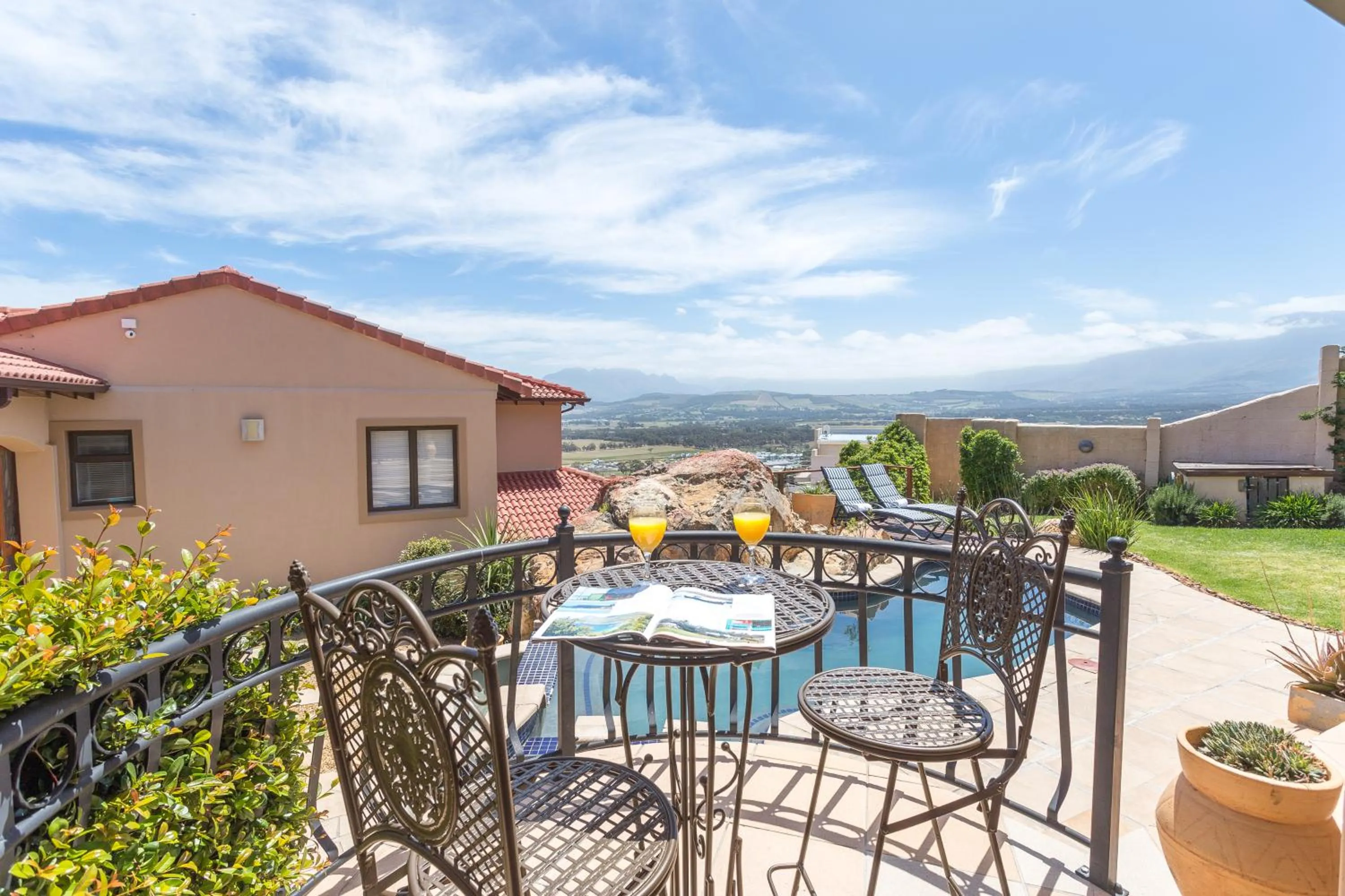 Patio in Blue Horizon Guest House