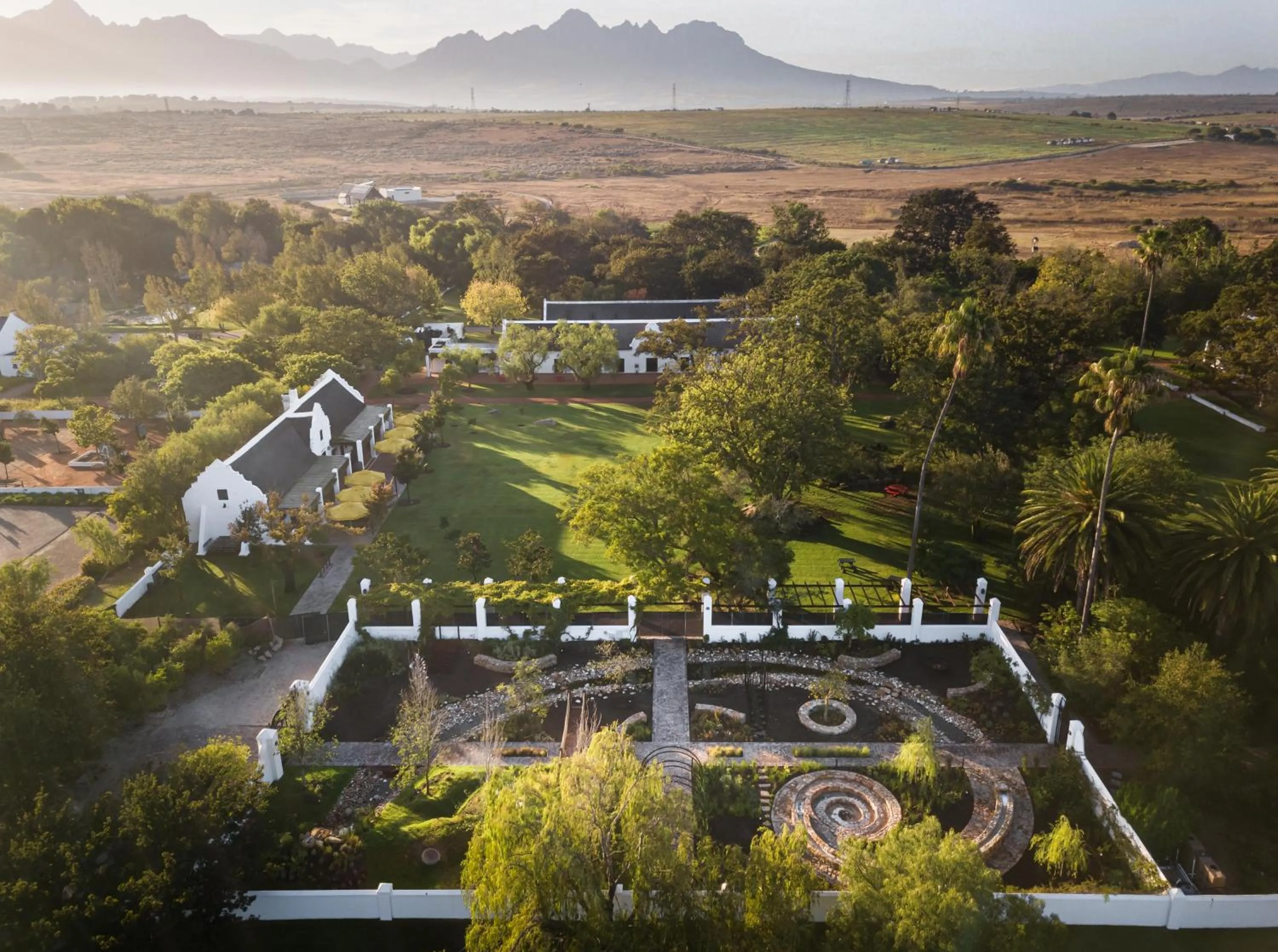 Natural landscape in Spier Hotel and Wine Farm