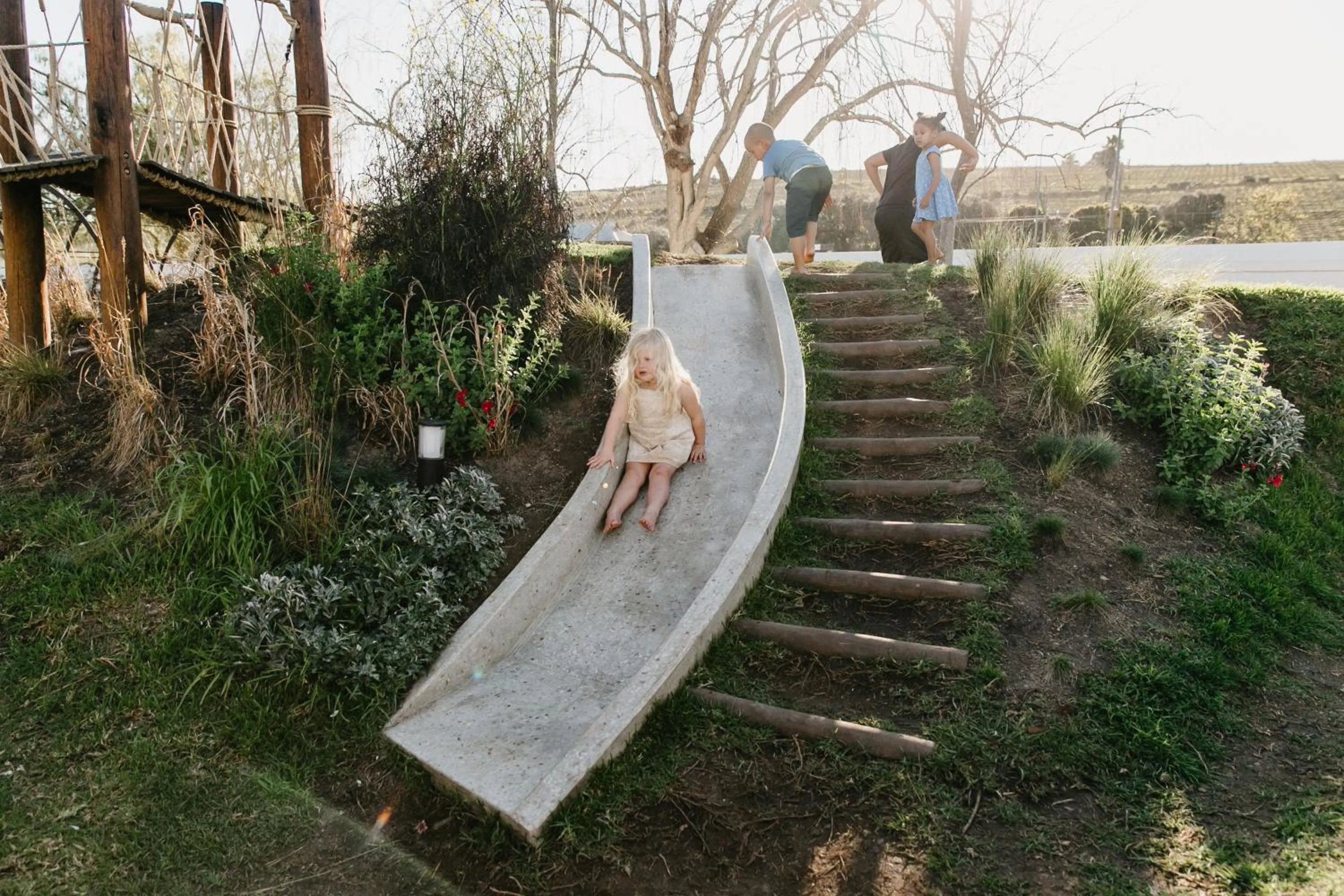 Children play ground in Spier Hotel and Wine Farm