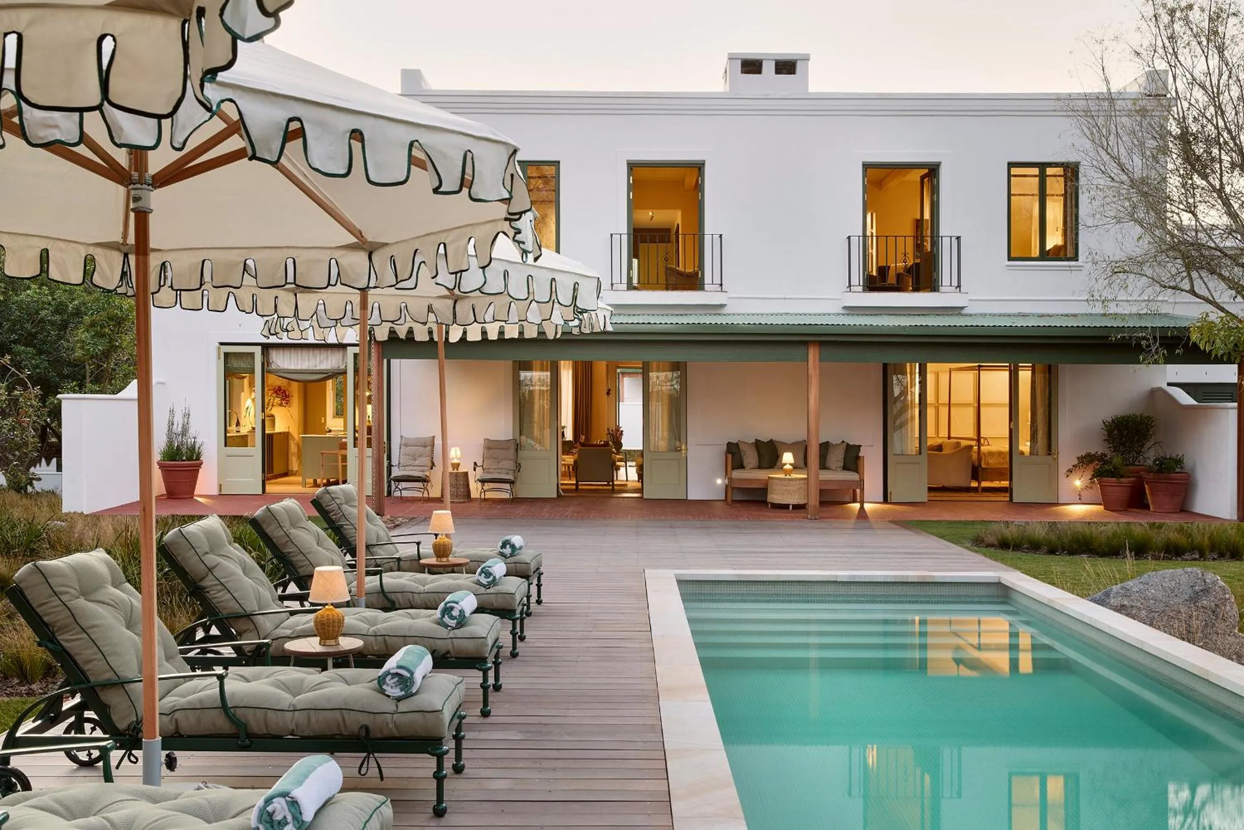 Swimming pool in Spier Hotel and Wine Farm