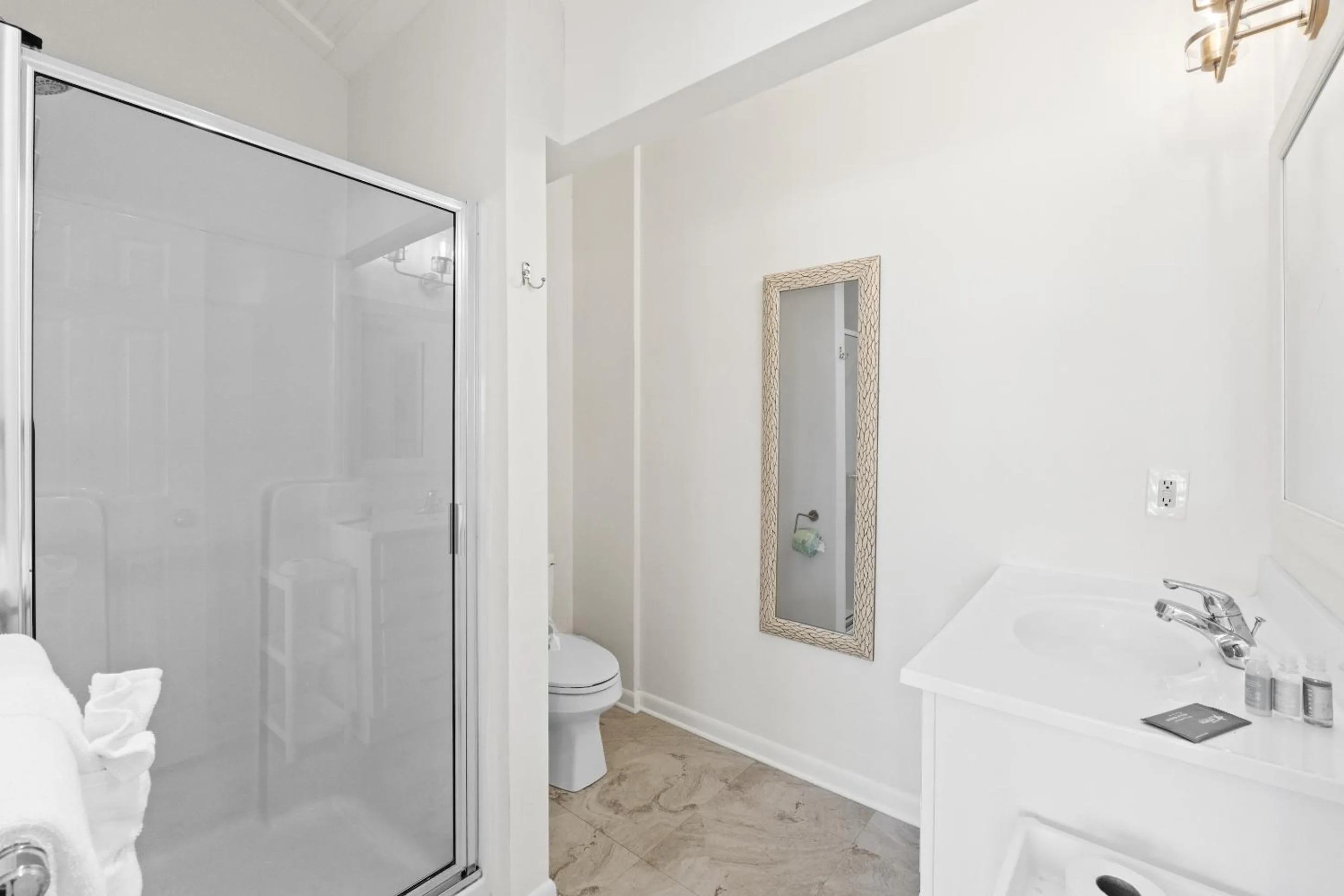 Shower in Premier Townhomes by Panhandle Getaways