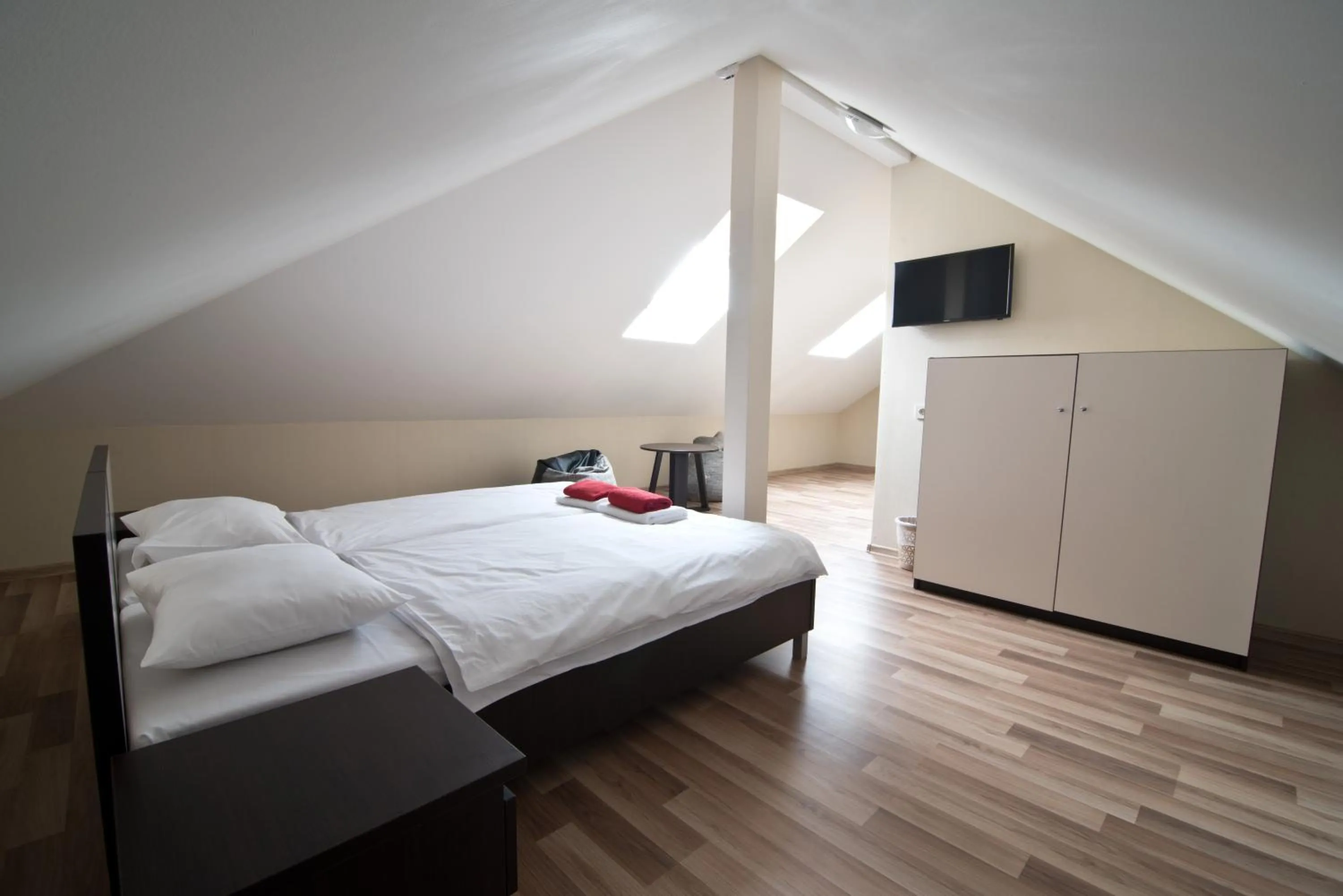 TV and multimedia, Bed in Bella Riga Hotel with Self-Check in