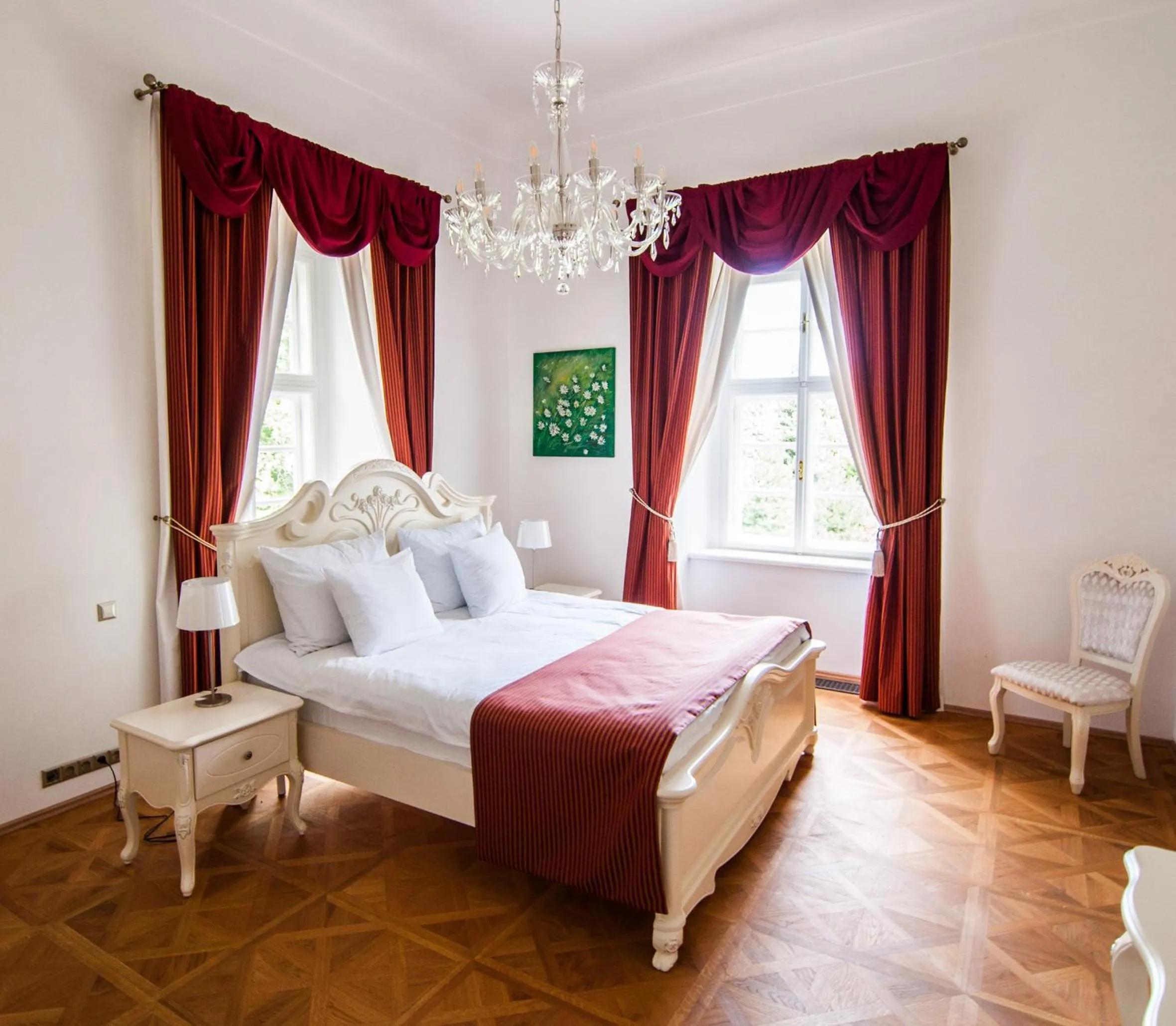 Bedroom, Bed in Zámek Jeseník Nad Odrou