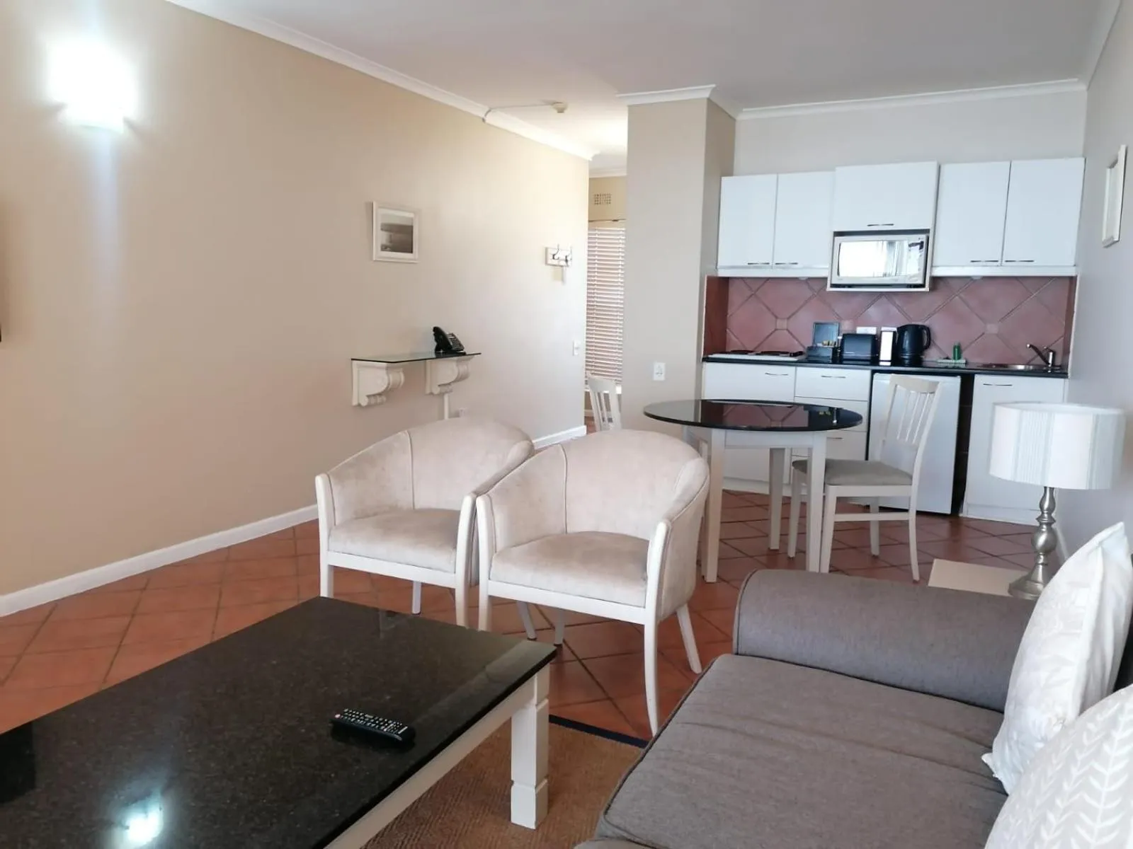 Living room in Cape Town Beachfront Apartments at Leisure Bay