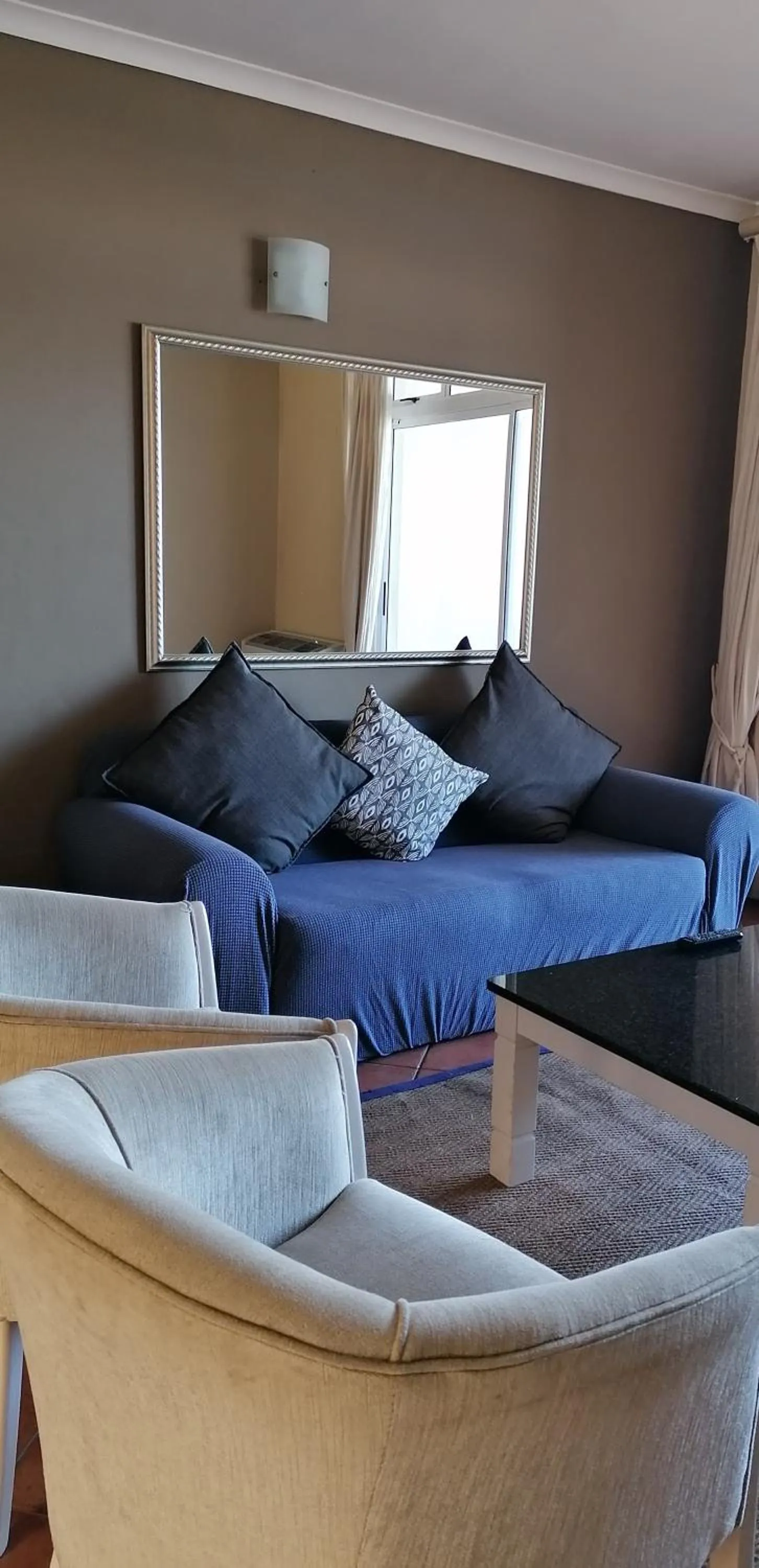 Living room in Cape Town Beachfront Apartments at Leisure Bay