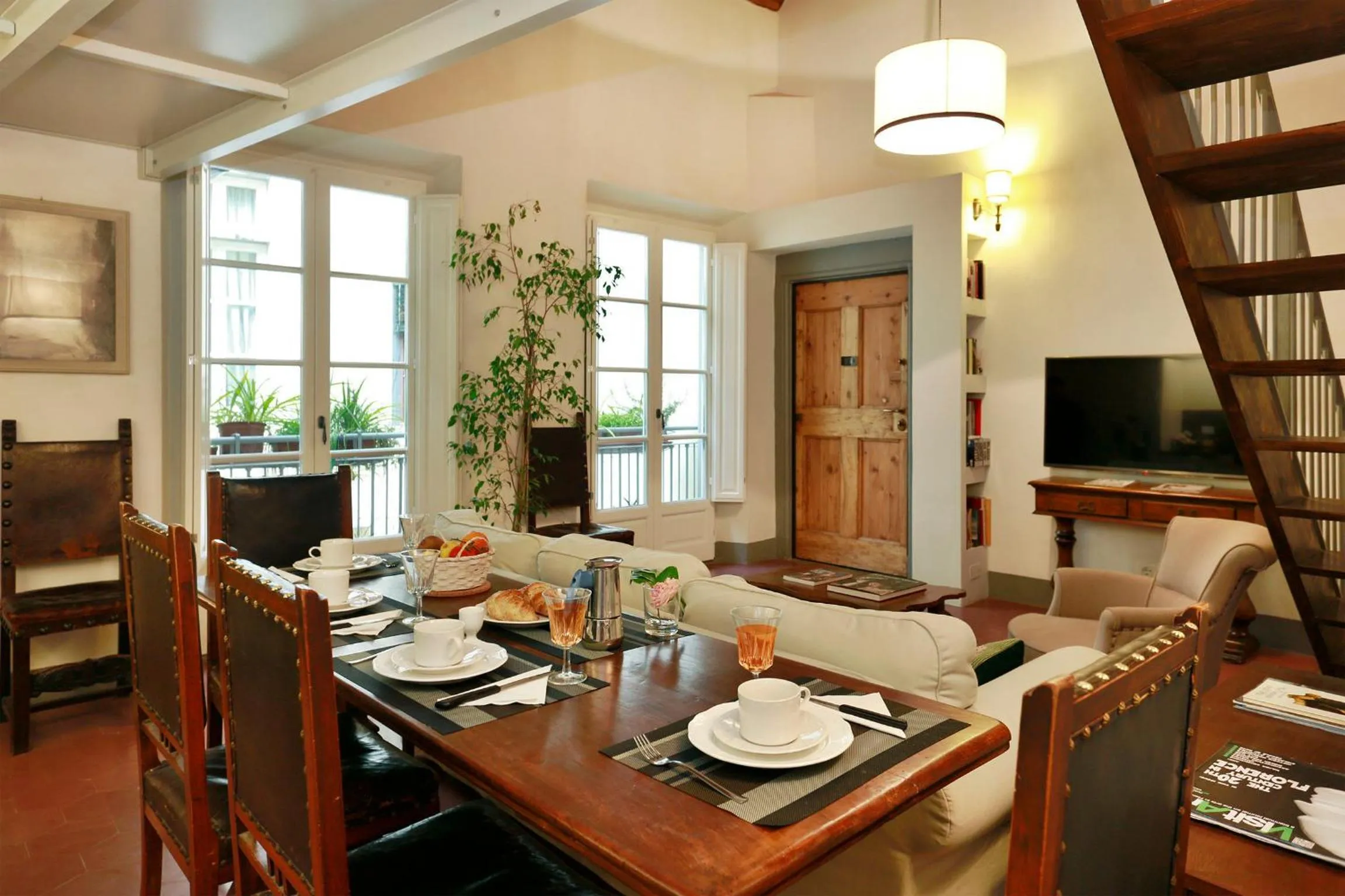 Communal lounge/ TV room in Florence Pitti Loft