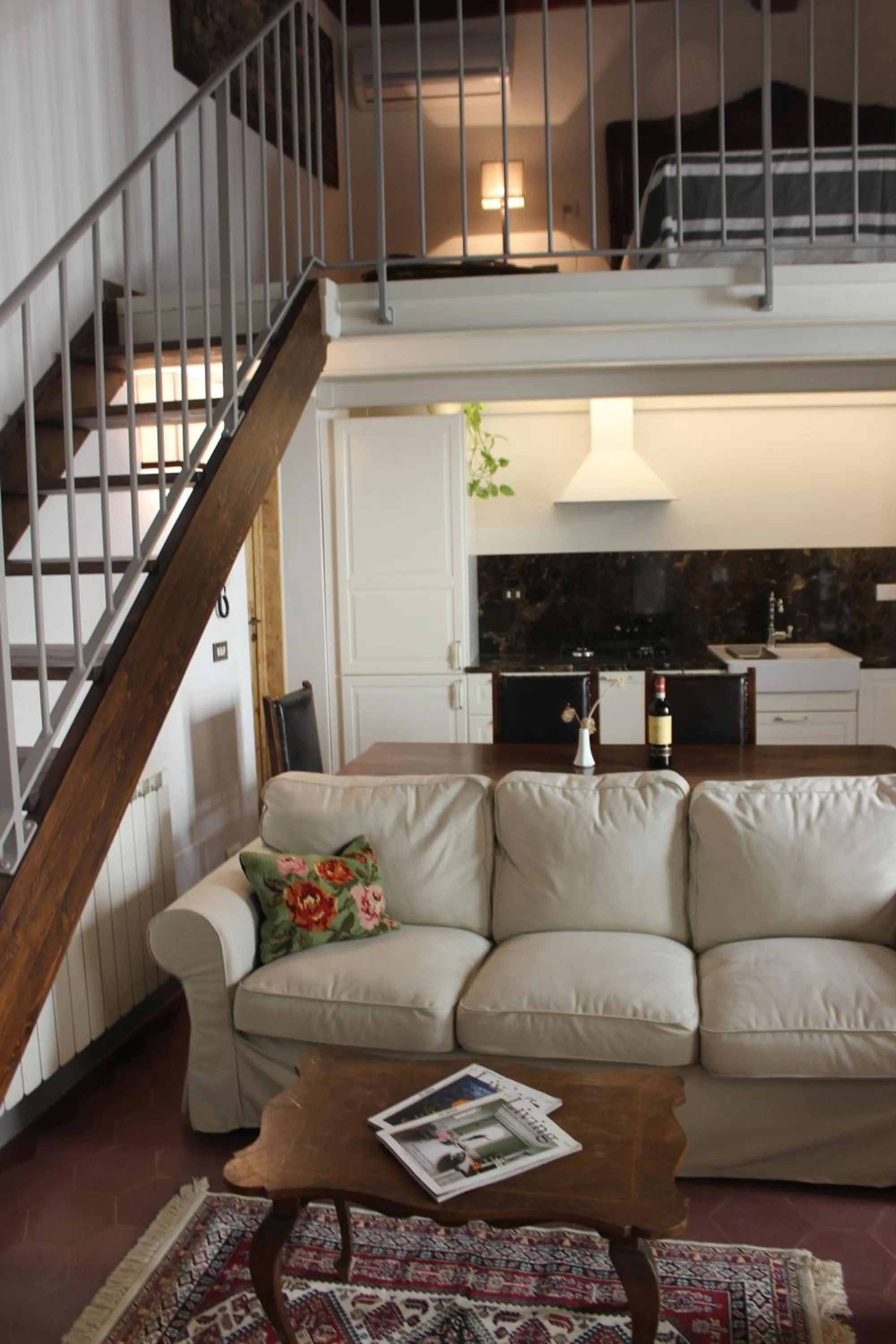 Seating area in Florence Pitti Loft