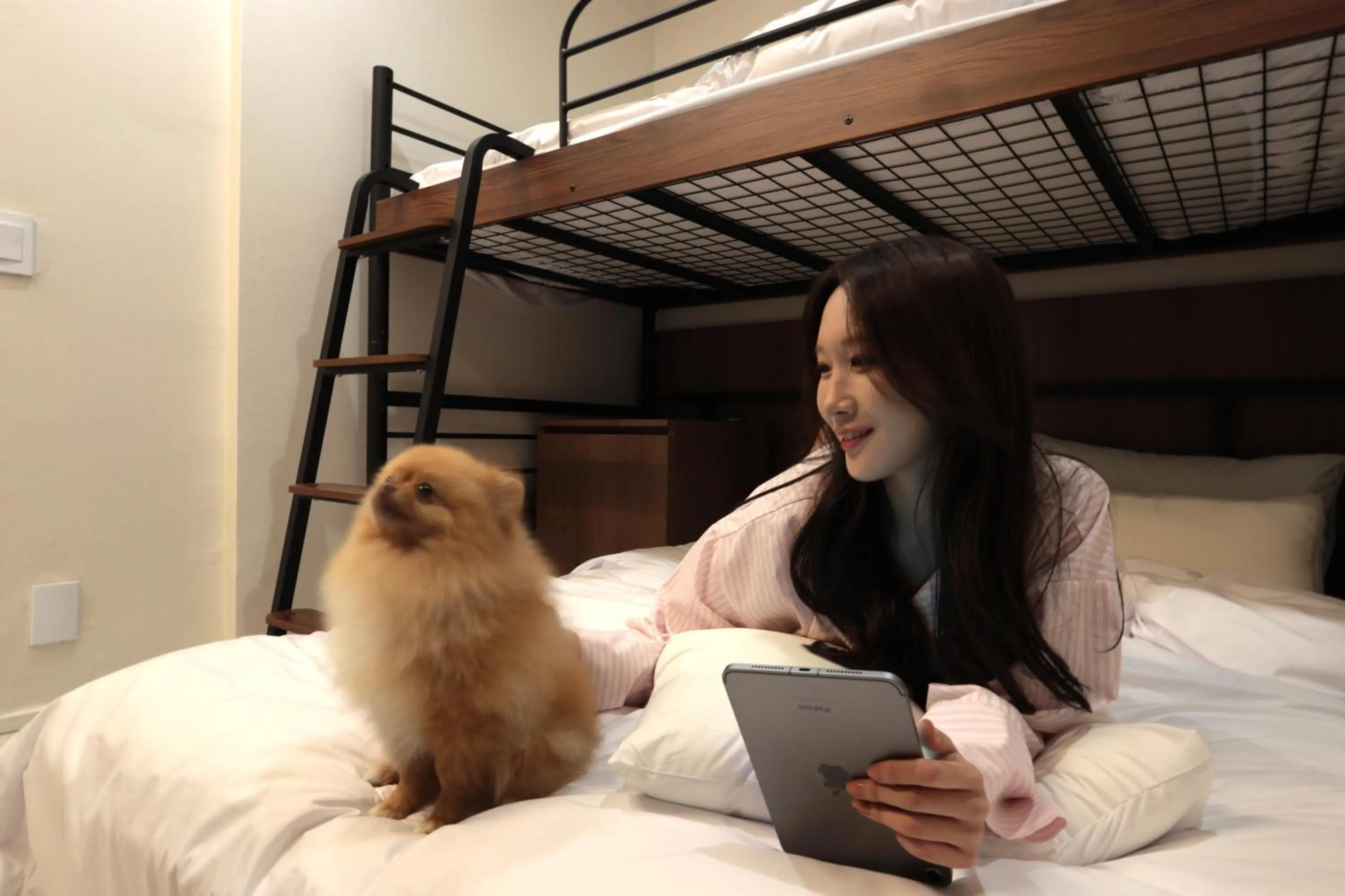 Bed in Jamsil Hive Hotel