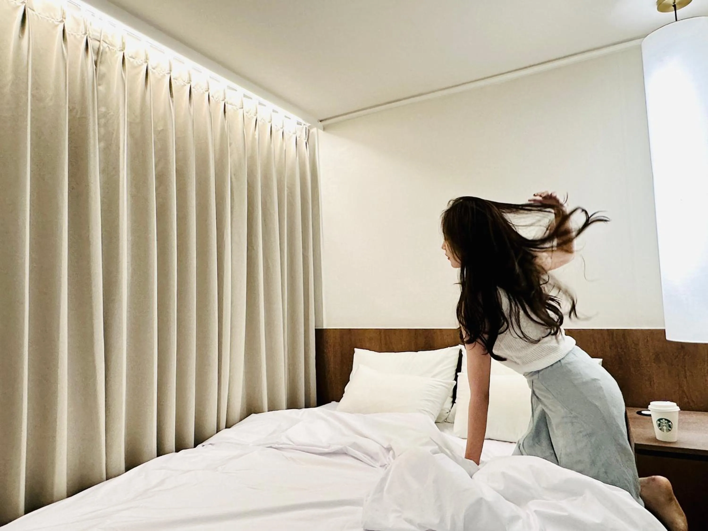 Bed in Jamsil Hive Hotel