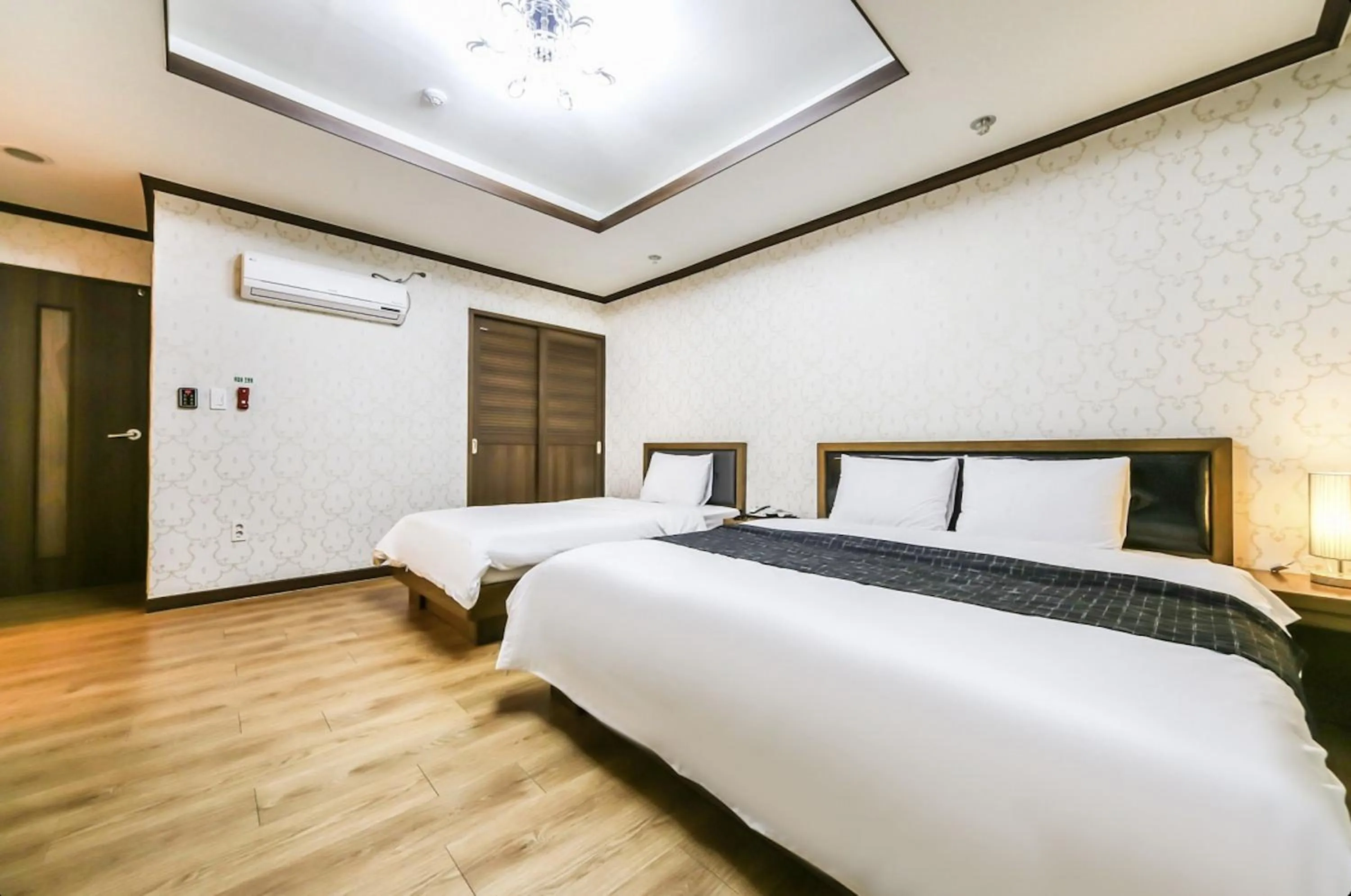 Bed in Modern Business Hotel