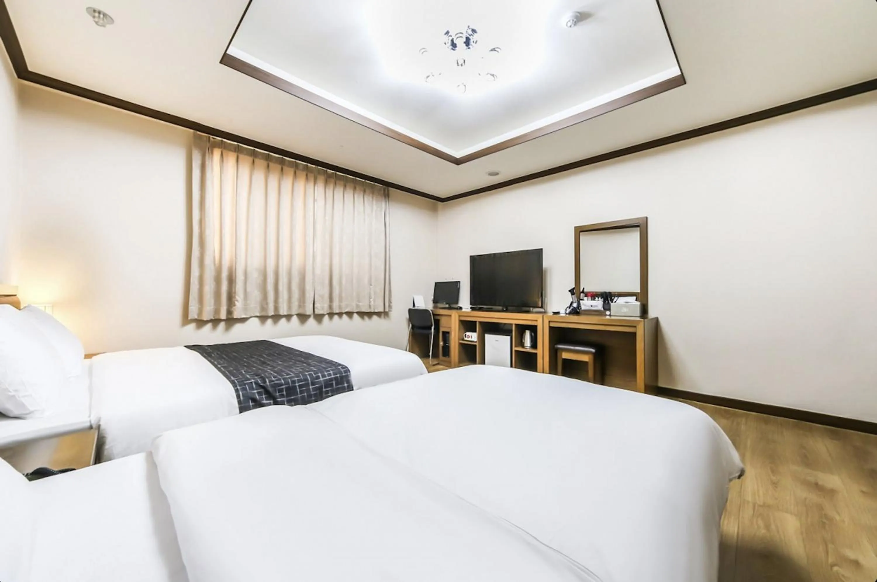 Bed in Modern Business Hotel