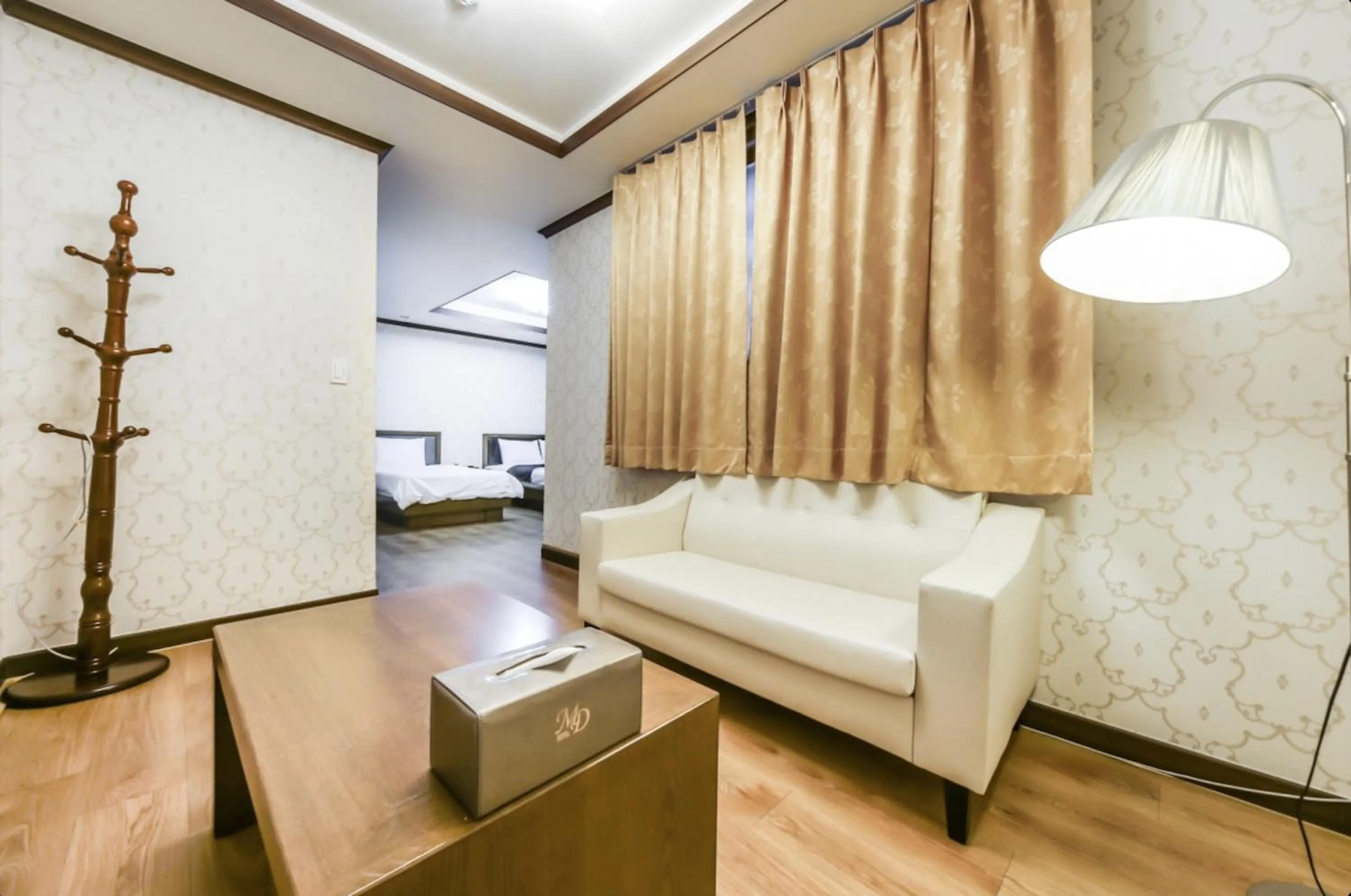 Bed in Modern Business Hotel