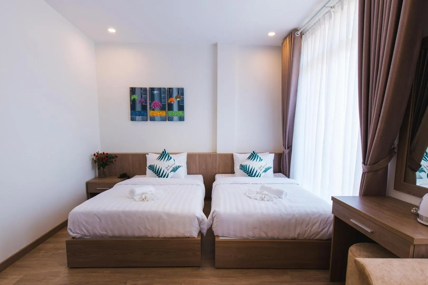 Bed in Ami Hotel Dalat