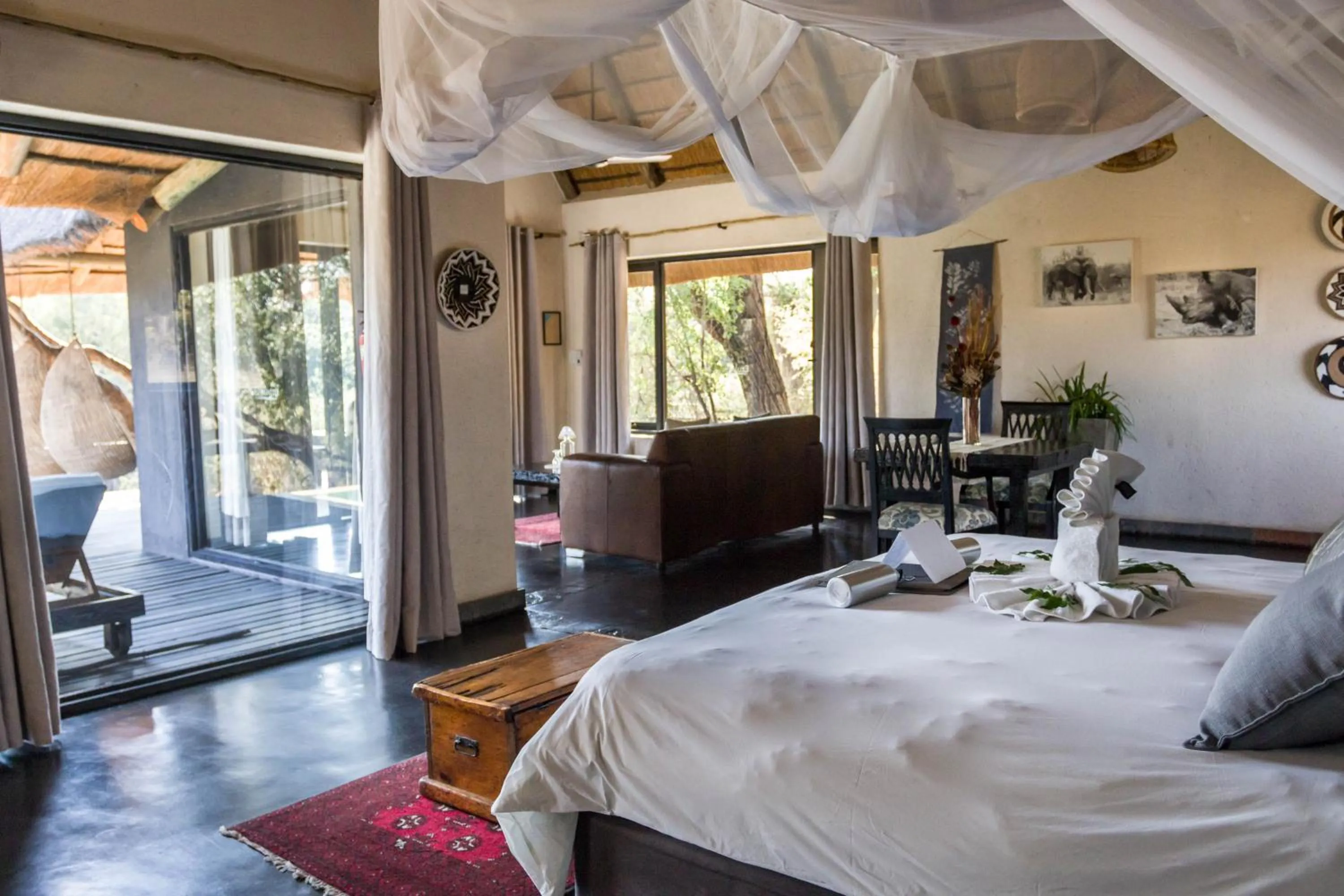 Bed in Ezulwini Game Lodges