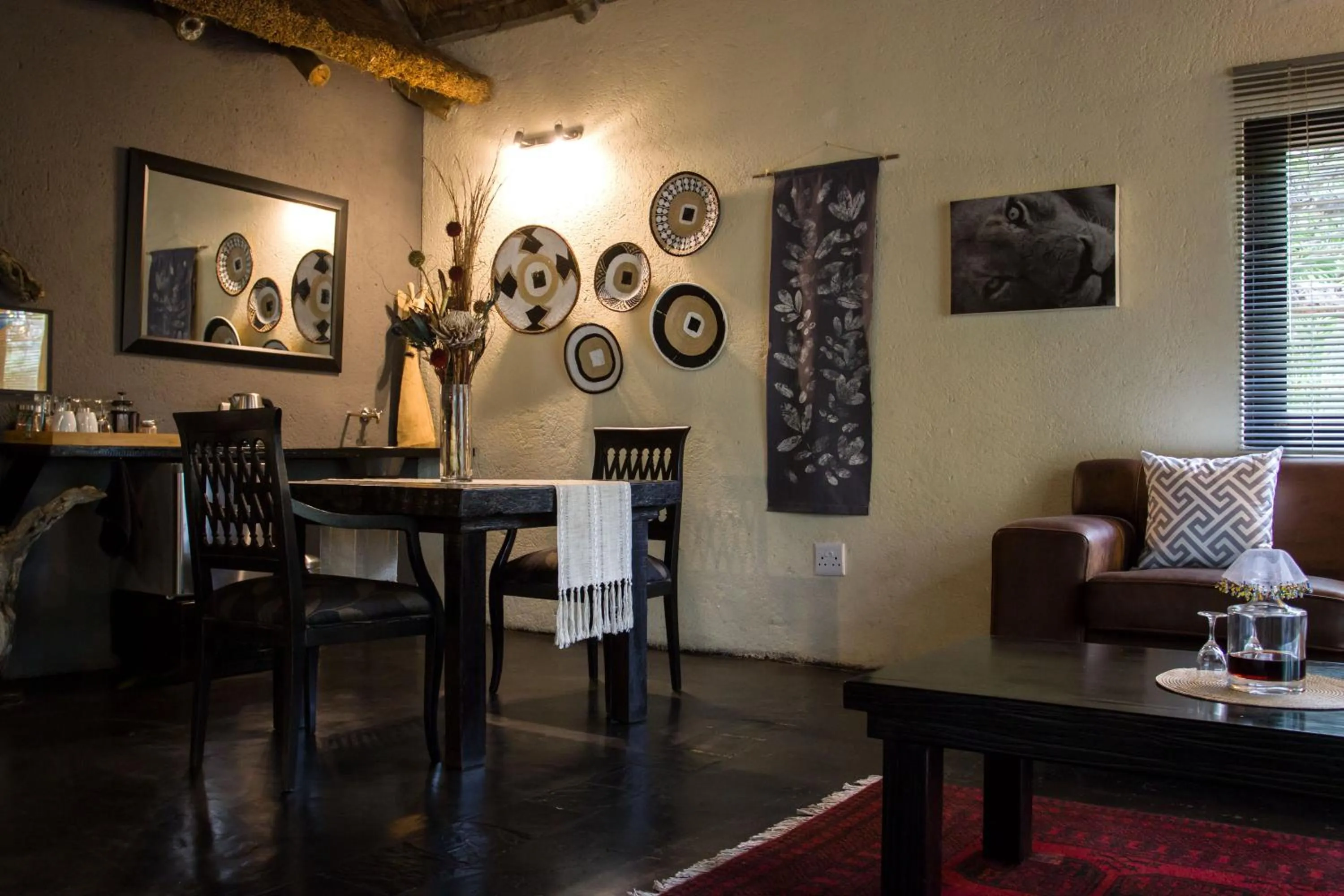 Seating area in Ezulwini Game Lodges