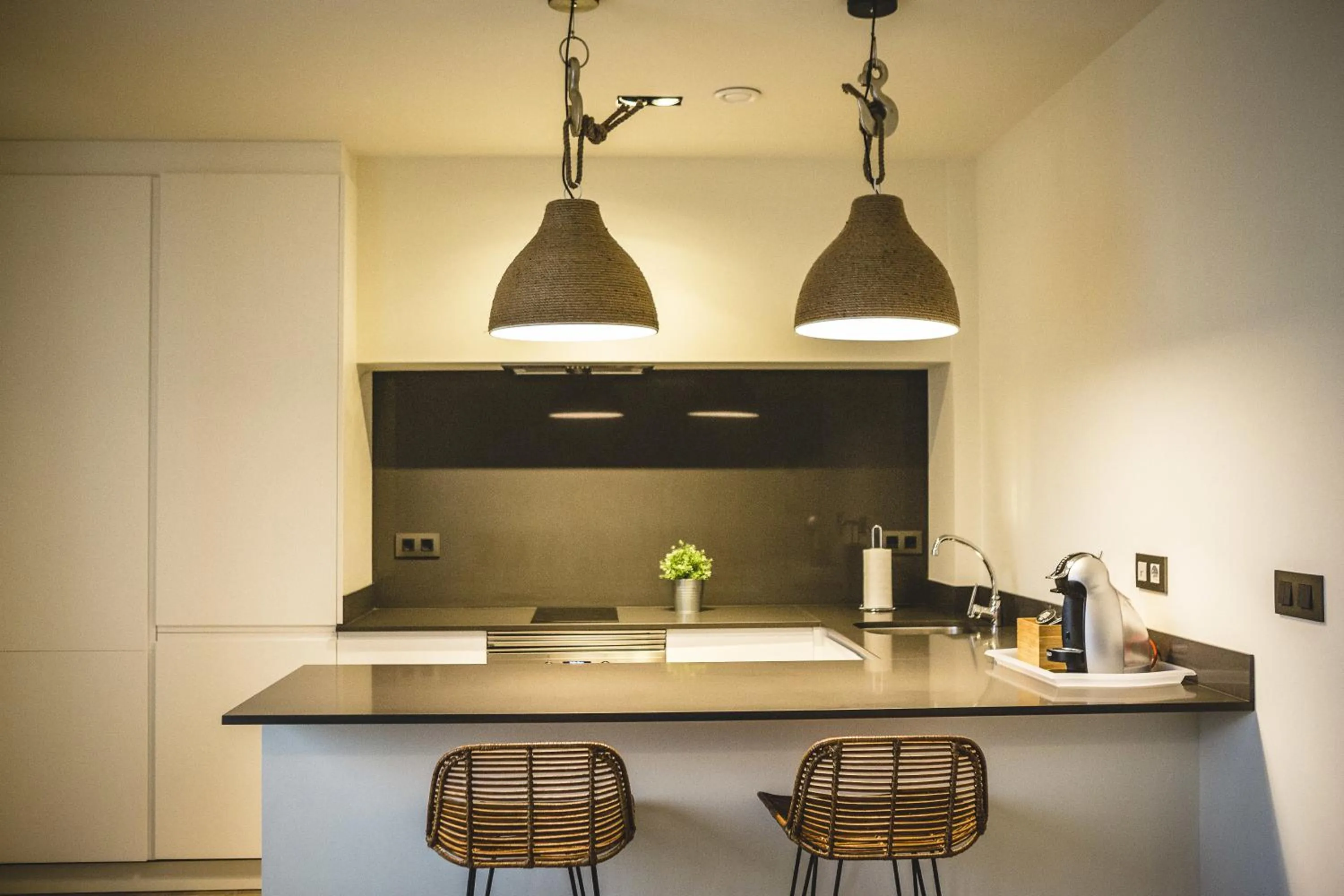 Kitchen or kitchenette in Apartamentos Barbara 3