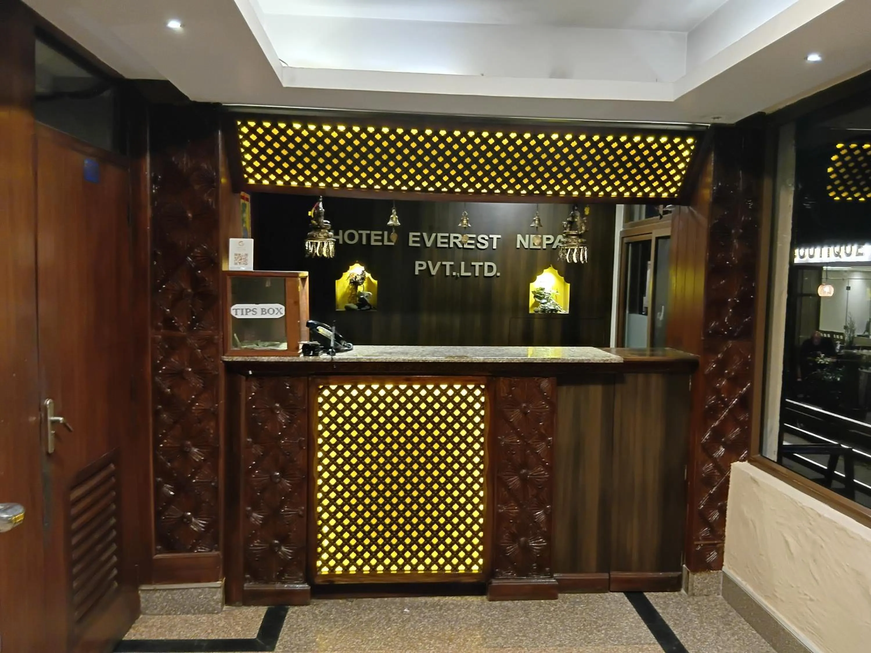 Lobby or reception in Hotel Everest Nepal