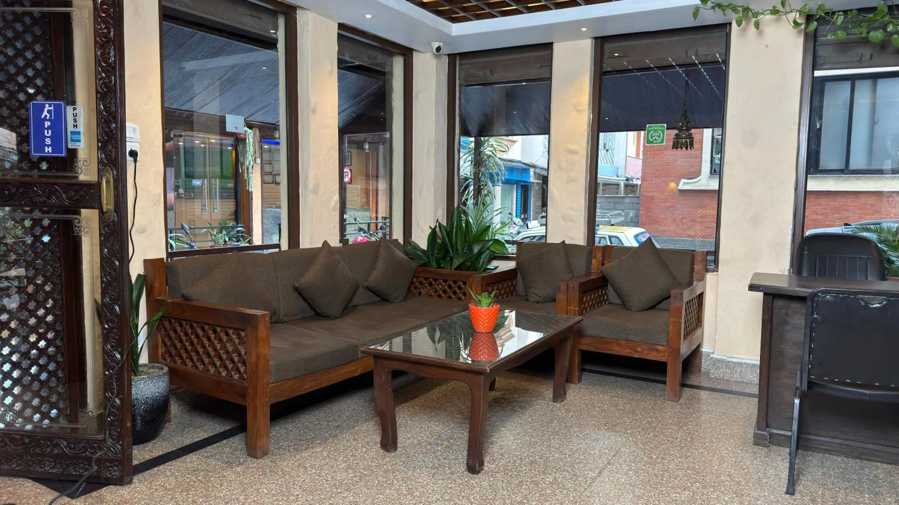 Lobby or reception in Hotel Everest Nepal